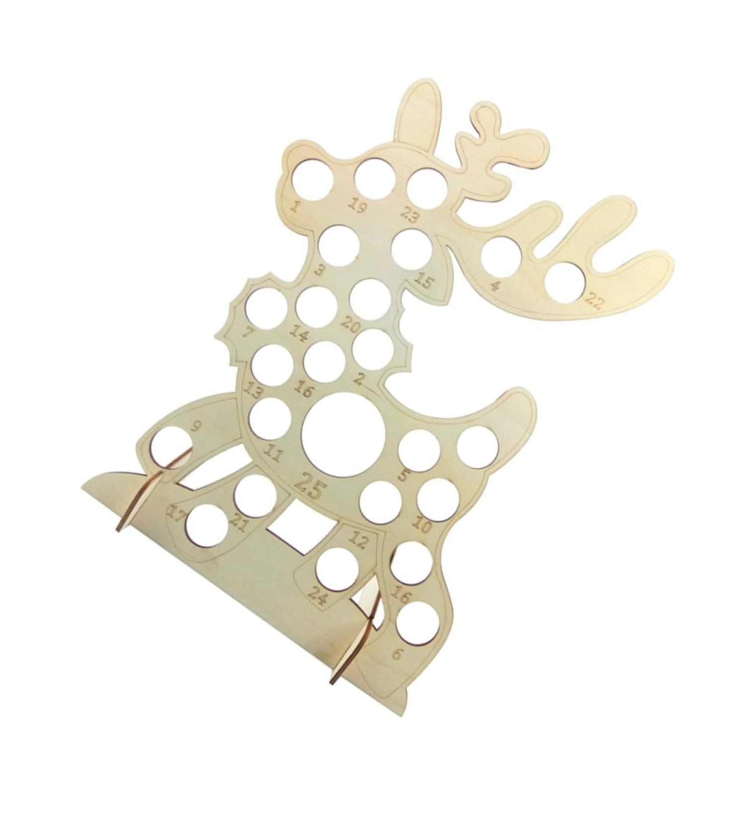 RORPOIR 1pc Chocolate Advent Calendar Christmas Table Decorations Xmas Chocolate Rack Wooden Ornaments - Buy Online on GoSupps.com