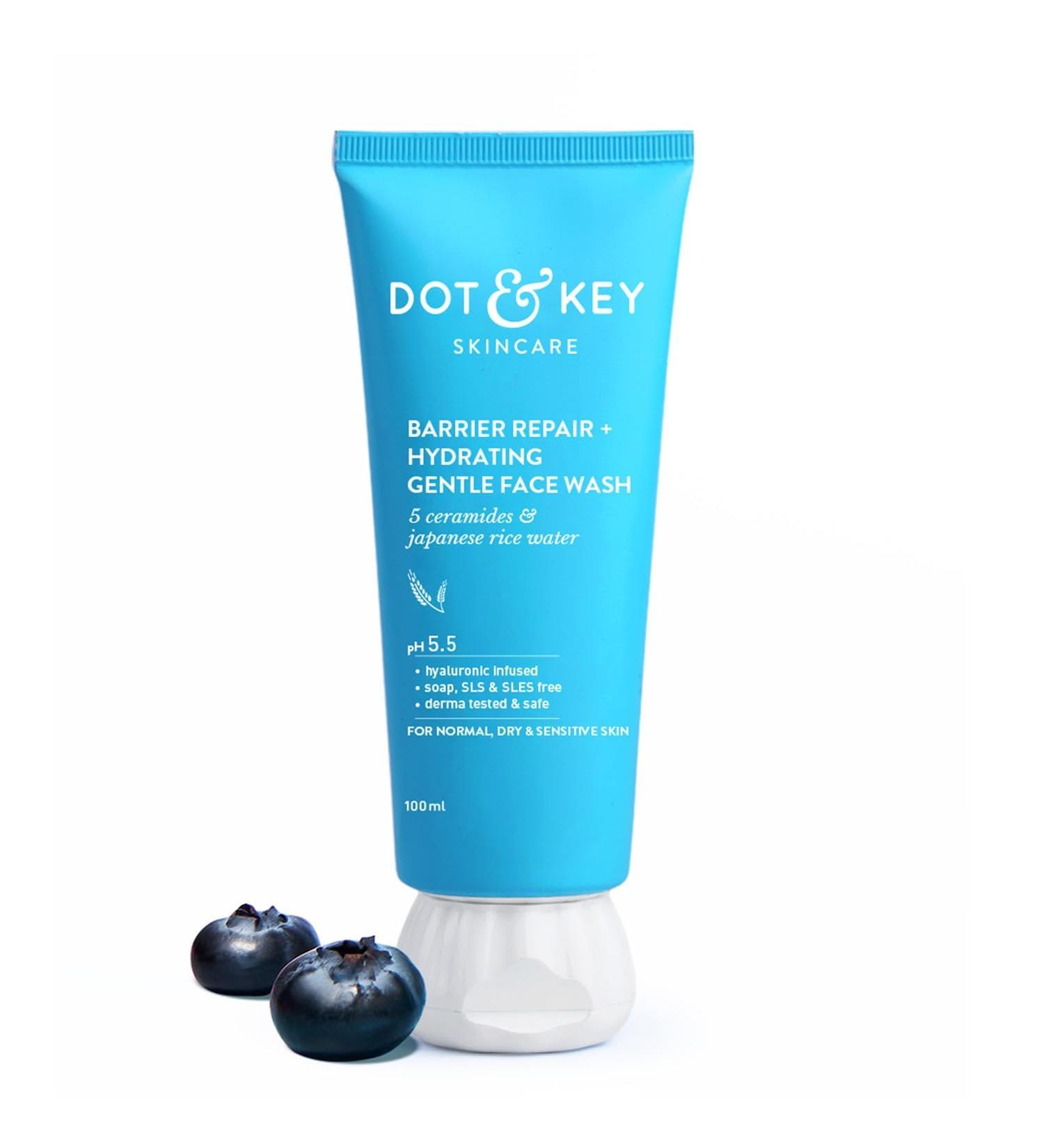 FOUNTINA D&K Barrier Repair Hydrating Gentle Face Wash with Probiotic Ceremide Cleanser for Dry Normal Sensitive Skin 100ml - Buy Online on GoSupps.com