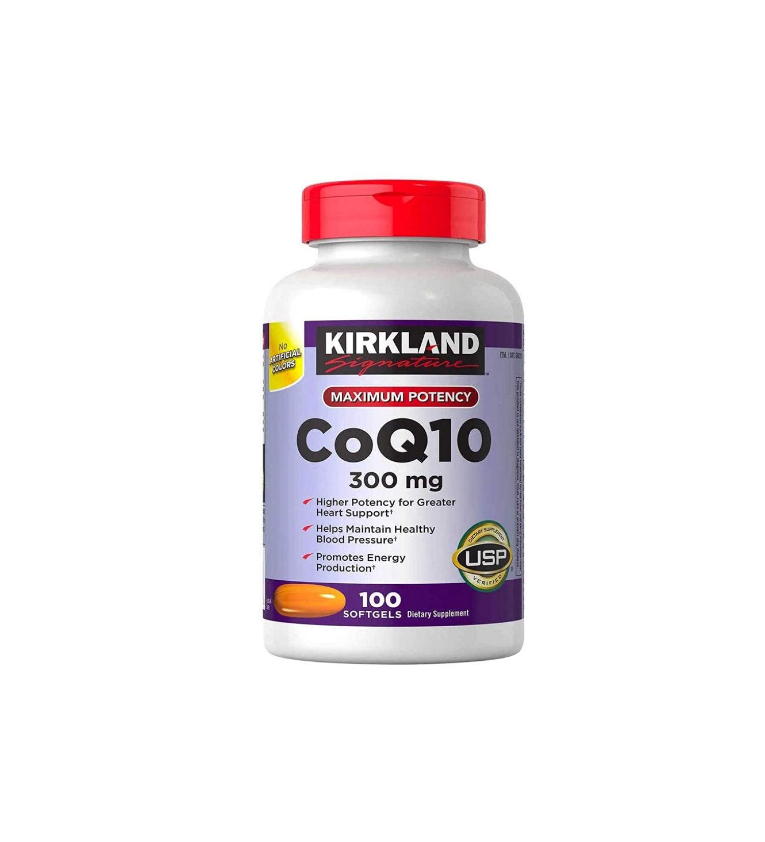 Kirkland Signature Expect More CoQ10 300 mg, 100 Softgels 100 Count (Pack of 1)