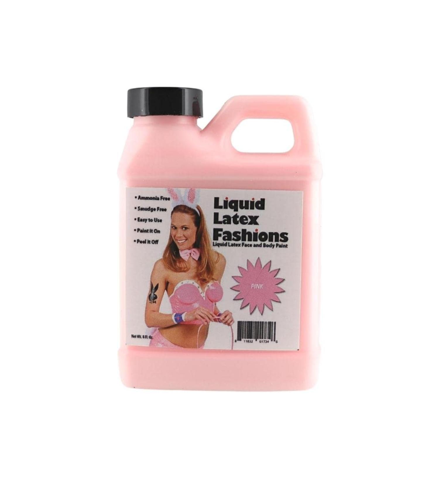 Pink Liquid Latex Body Paint - 8 Oz Odorless Easy Application for Cosplay & Monster Makeup - Buy Online on GoSupps.com