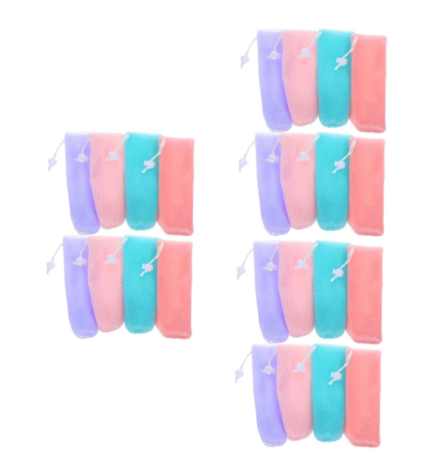 FOMIYES 24 Pcs Soap Foaming Net Bar Soap Loofah Pouch Soap Pocket Soap Bag Soap Holder Bar Soap Pouch or 15.50X6.00X2.50CMx3pcs Assorted Colorx3pcs - Buy Online on GoSupps.com