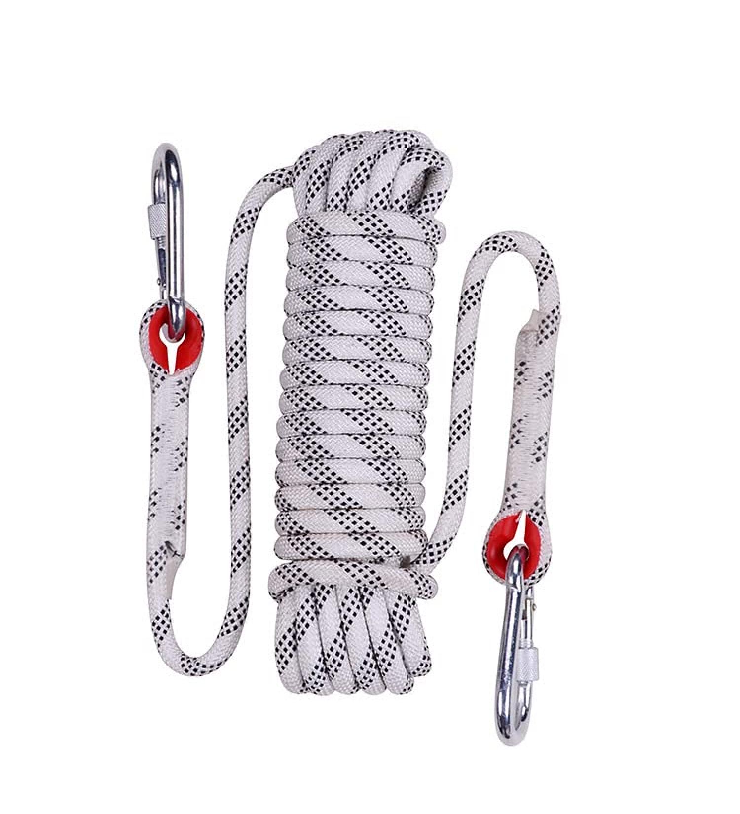 NorthPada High Strength Polyester Climbing Rope 65FT-10mm | Boat Anchor, Dock Lines, Arborist Bull Rope | Tree Cutting/Climbing, Hoist Rigging Line - White - Buy Online on GoSupps.com