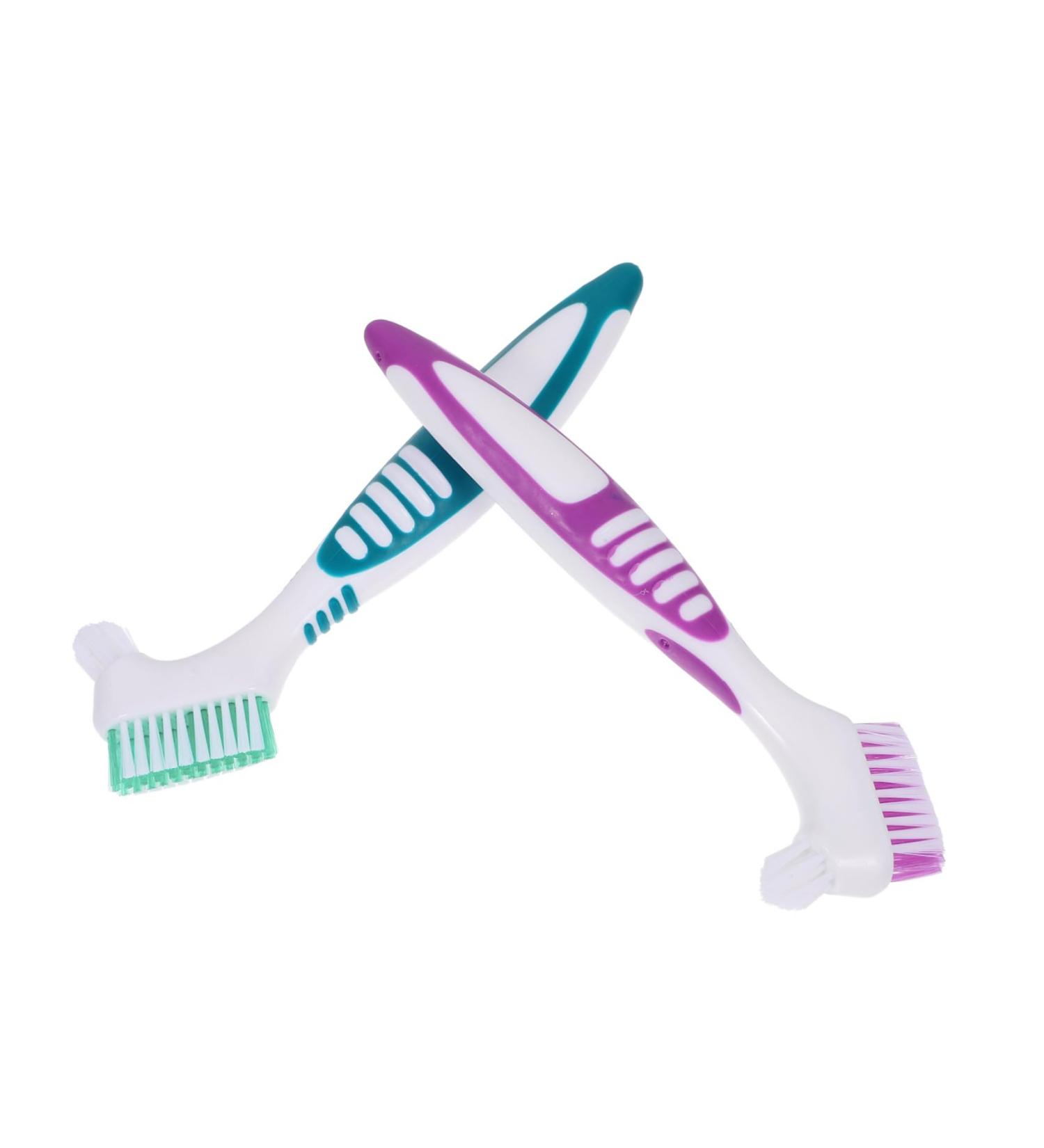 Sewoart 2-Piece Prosthesis Cleaning Brush Set | Soft Toothbrushes for Dentures | Portable Prosthesis Cleaning Tools - Buy Online on GoSupps.com