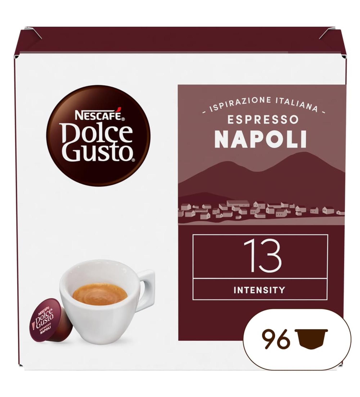  NESCAFE DOLCE GUSTO NESCAF DOLCE GUSTO Espresso Napoli Caff 6 boxes of 16 capsules (96 capsules) - Buy Online on GoSupps.com