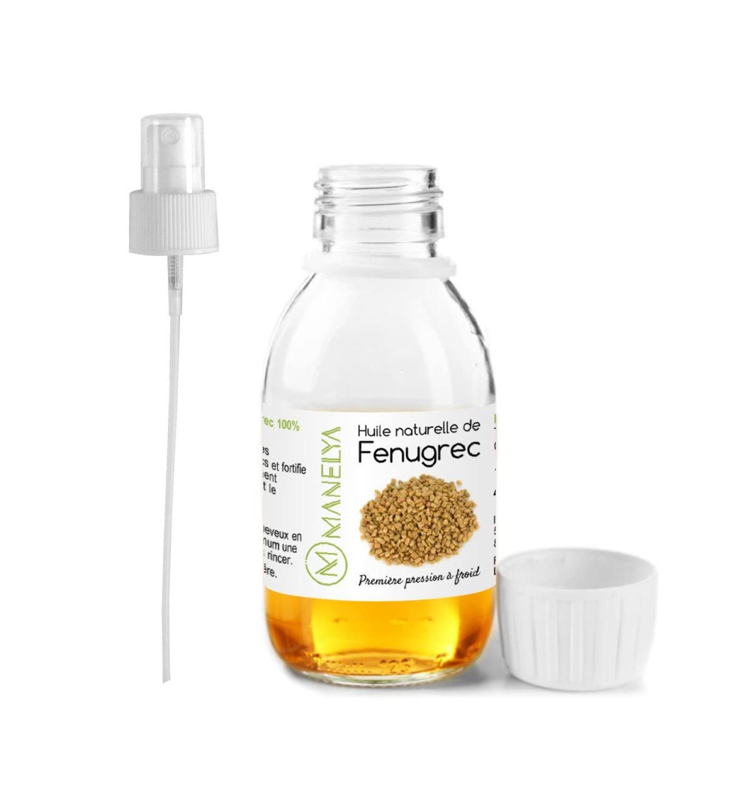 Fenugreek oil natural cosmetics in spray bottle 125 ml