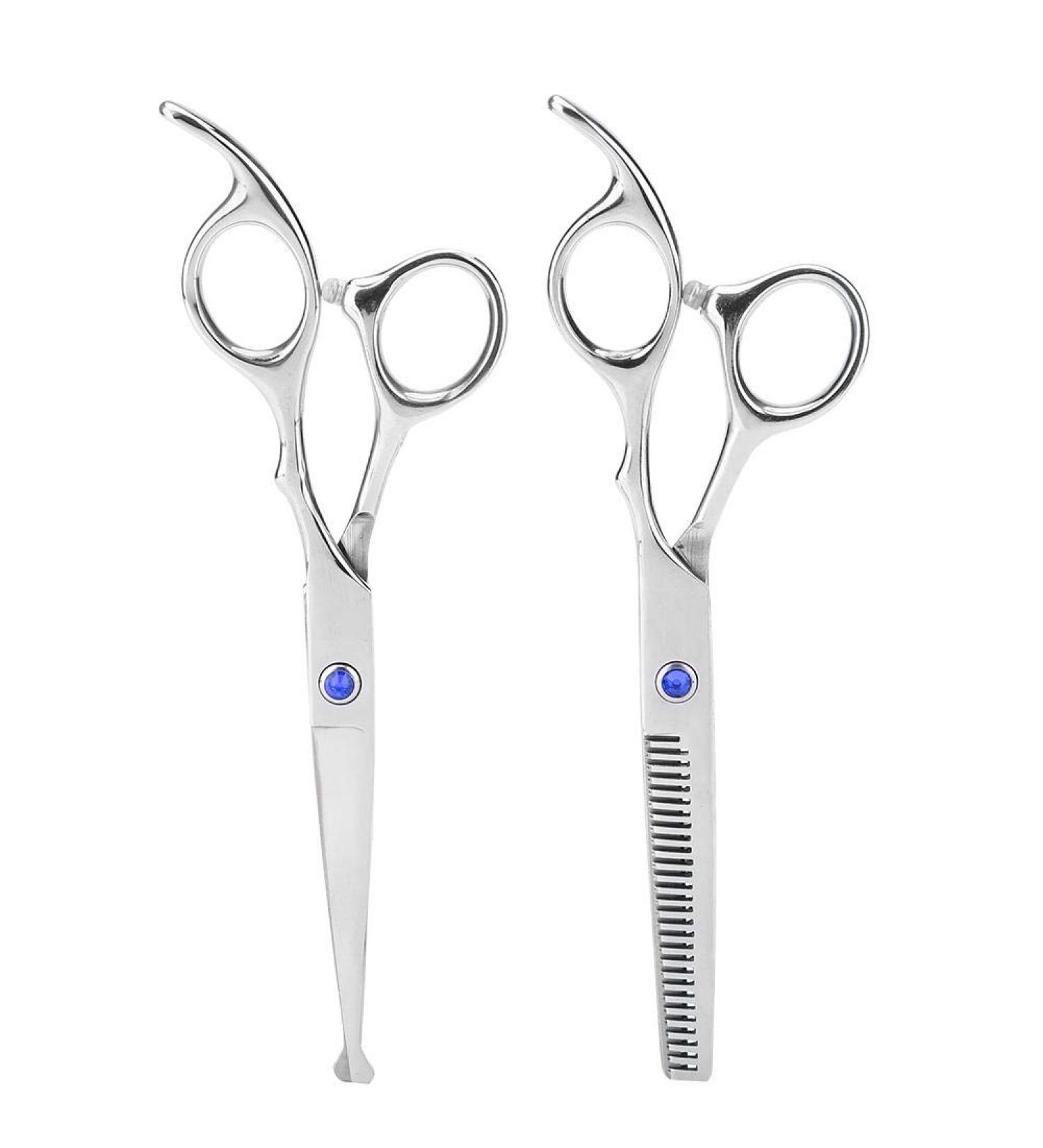 Professional Hair Cutting Thining Scissors Set Round Head Shears Baby Hairdressing Scissors Set for Baby Kids (Blue) - Buy Online on GoSupps.com