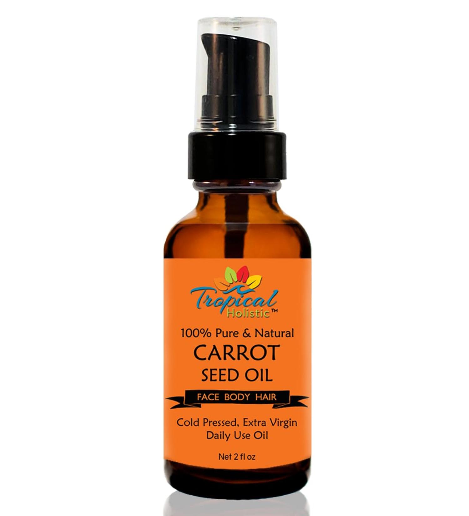 100% Pure Natural Carrot Seed Oil - Cold Pressed Unrefined 2oz for Youthful Skin Hair & Anti-Wrinkle Moisturizing - Buy Online on GoSupps.com