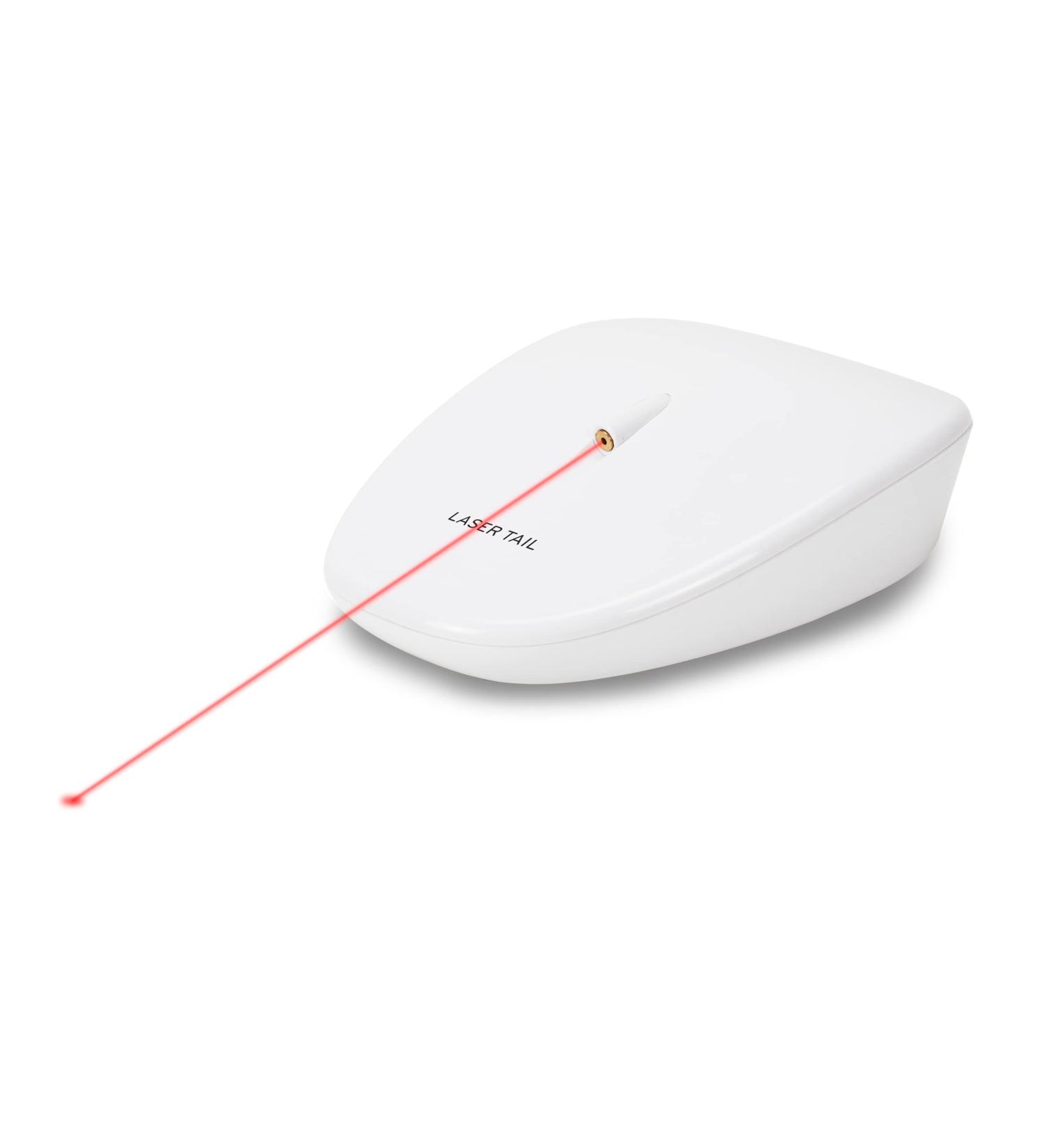 PetSafe Laser Tail Automatic Laser Light Interactive Playtime For Cats Moving Cat Toy White - Buy Online on GoSupps.com