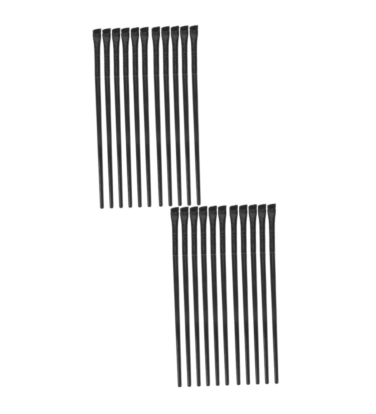 Baluue 24 Pcs Eyeliner Brush Eye Shadow Brush Eye Pencil Brush Eye Makeup Tool Makeup Eyeshadow Black - Buy Online on GoSupps.com