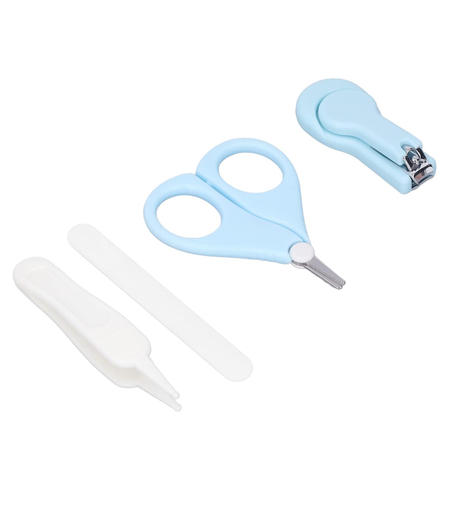 Kids Nail Set Stainless Steel Round Tweezers Prevent Accidental Injury Safe Feeding Kids Nail File Bedroom Storage Box - Buy Online on GoSupps.com
