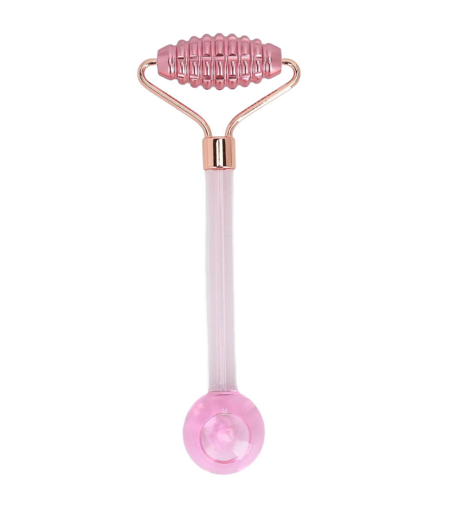 2 in 1 Ice Globes Roller - Stainless Steel Hot Cold Compress for Pore Shrinking & Facial Treatment | International Shipping - Buy Online on GoSupps.com