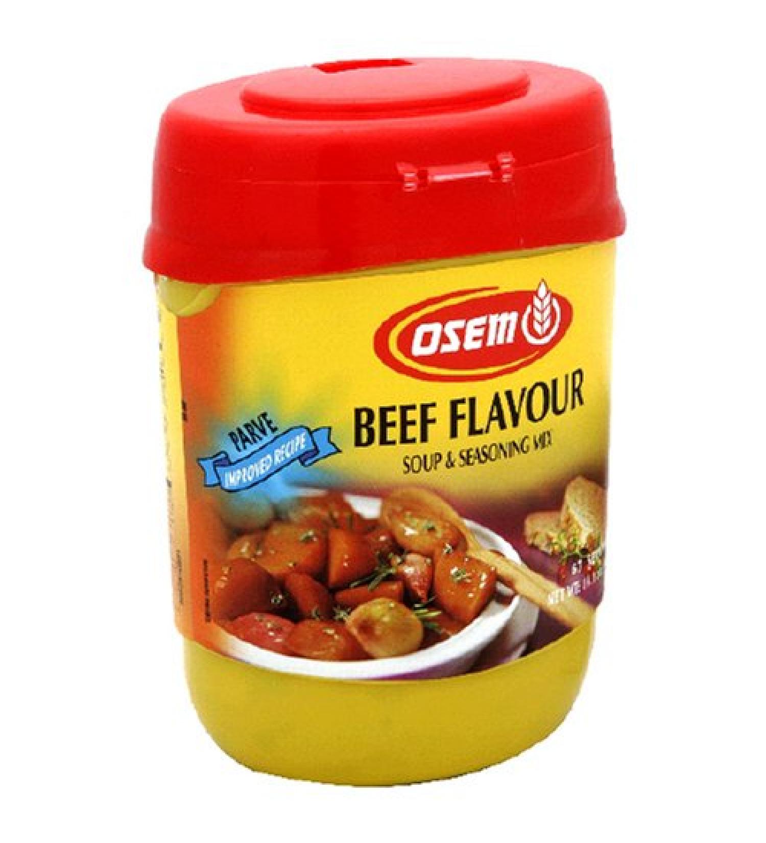 Osem Beef Flavor Soup Mix Parve 14.1-Ounce Canister (Pack of 6)