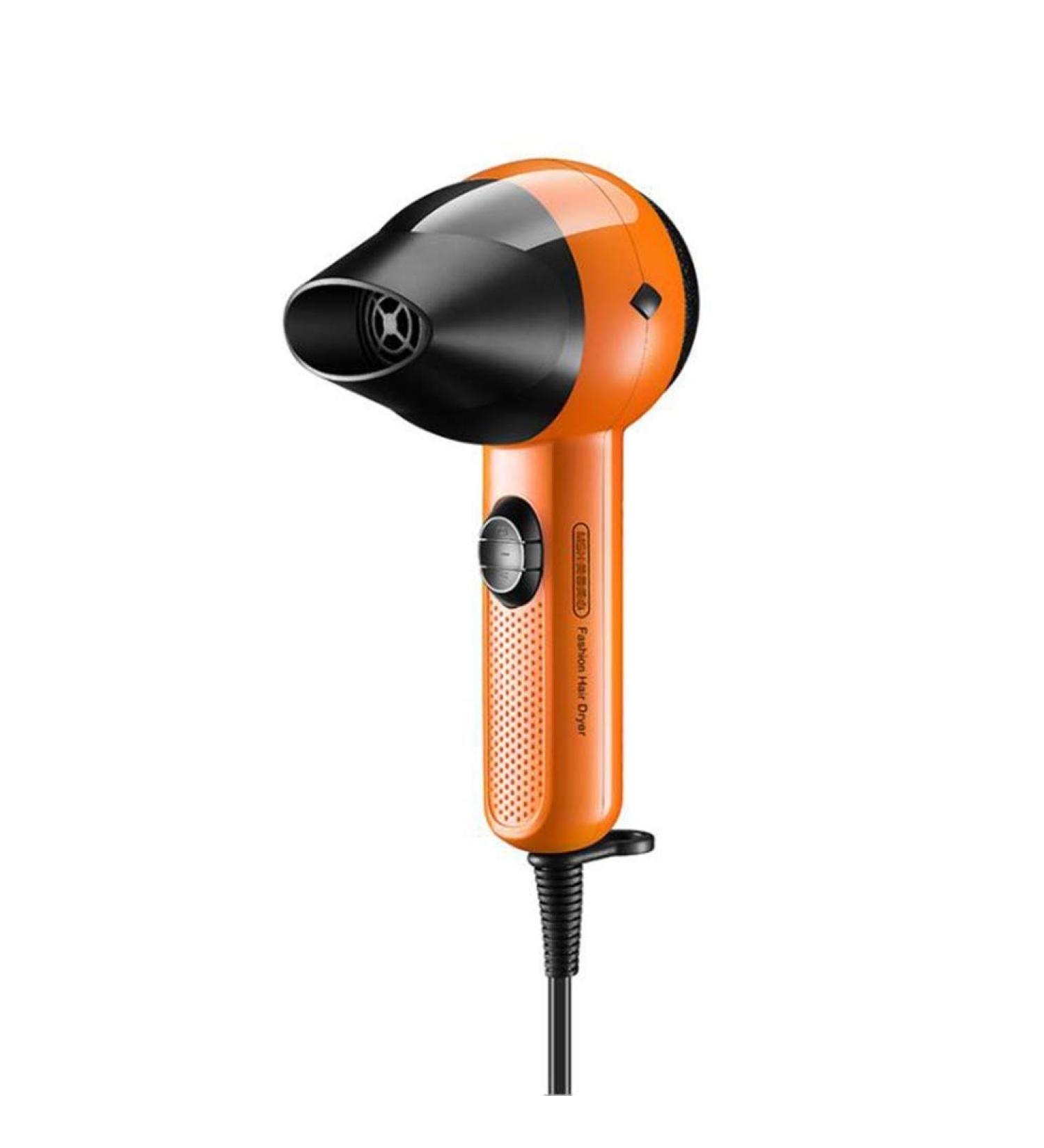 ADITAM Hair Dryer 800W Hair Dryer for Home with Collector Nozzle Configurations Heat Portable Hair Dryer for Bedroom and Student Travel/Orange Double The Comfort - Buy Online on GoSupps.com