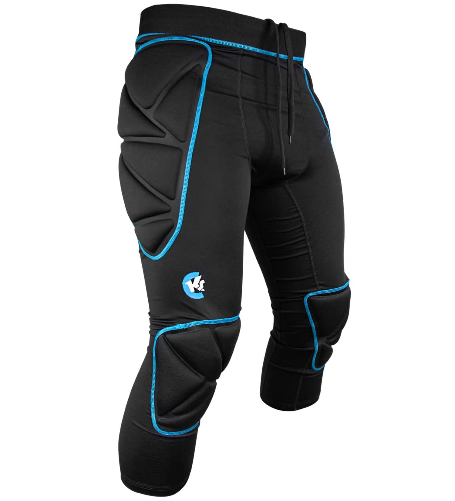 KEEPERsport Goalkeeper Padded Underpants - Long Protective Pants Size S-XXL - Black - Professional Goalkeeping Gear - Buy Online on GoSupps.com