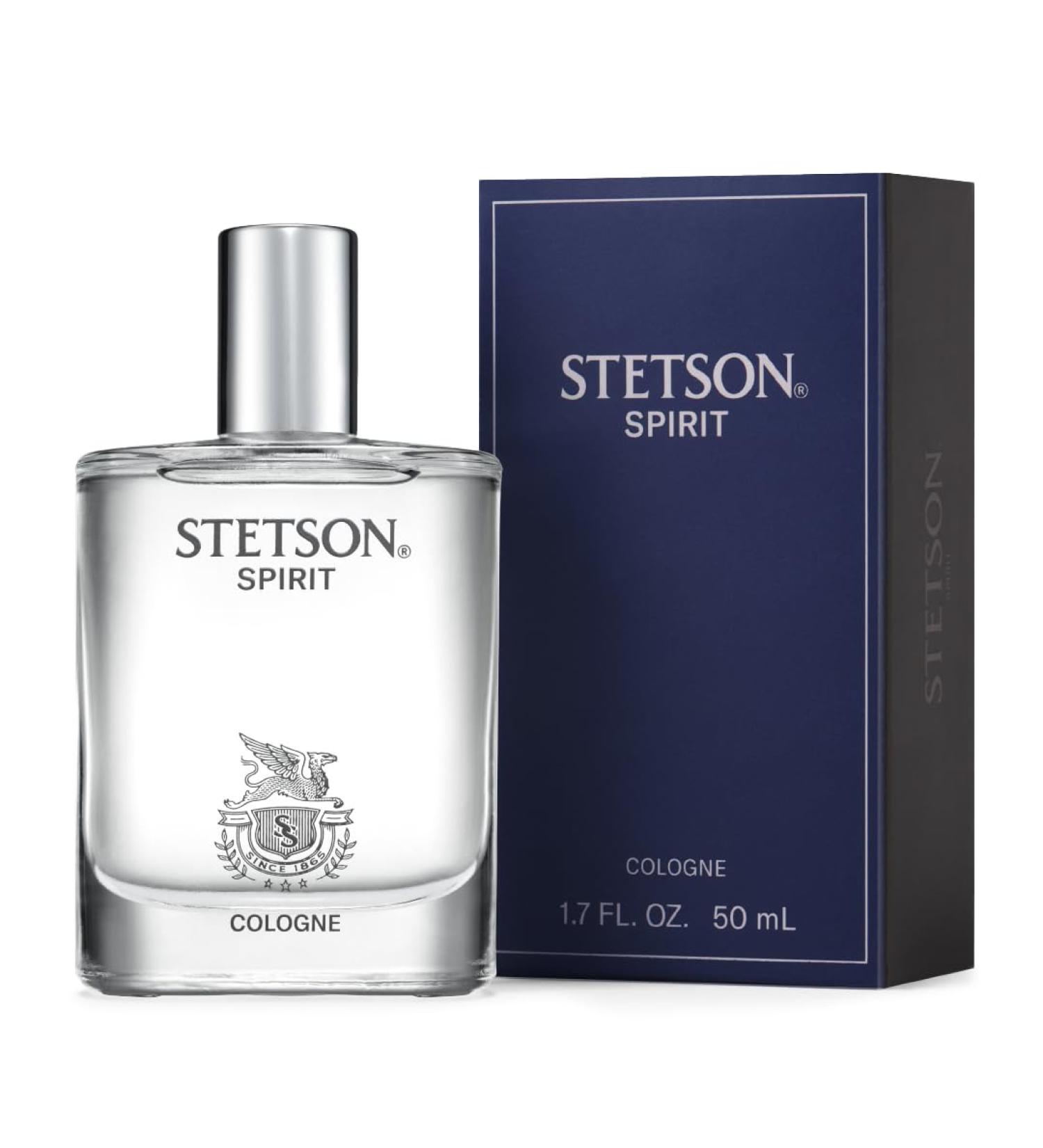 Stetson Spirit - Cologne Spray for Men - Woody Earthy and Casual Aroma with Fragrance Notes of Mandarin Leaf Clary Sage and Warm Amber- 1.7 Fl Oz - Buy Online on GoSupps.com