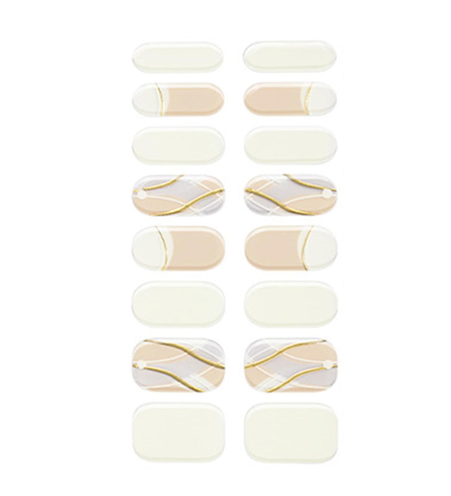 Semi Cured Gel Nail Strips Long Lasting Gel Nail Stickers Waterproof Nail Wraps UV Nail Polsih Stickers for Women Nail Art Decals Nail Accessories Bsg0280 - Buy Online on GoSupps.com