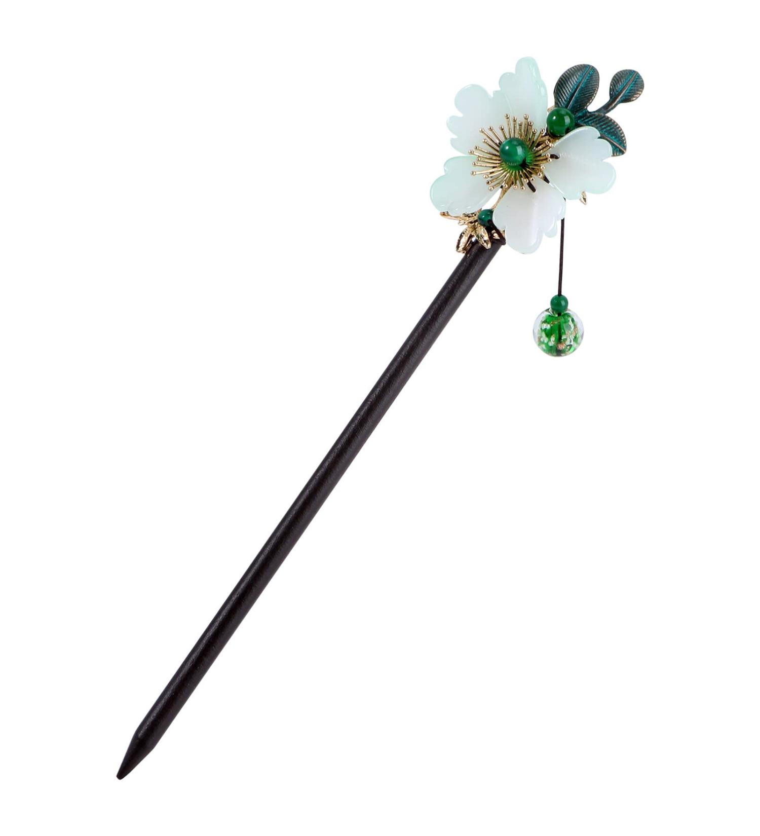Shop Lurrose Chinese Hair Stick & Pearl Hairpin | Retro Opal Hair Jewelry for Women & Girls - Buy Online on GoSupps.com