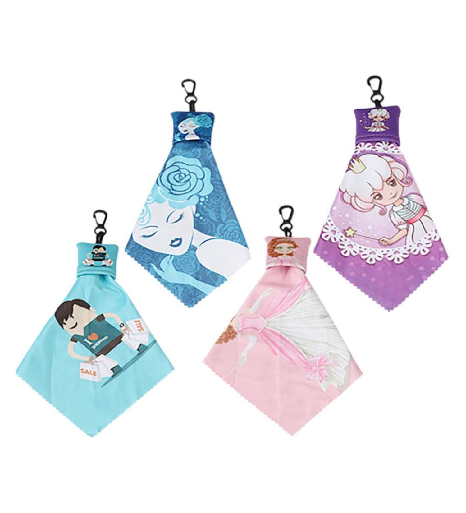 Buy Healvian 4pcs Glasses Cleaning Cloth Keychain - Portable Screen Lens Cleaner Wipes for Eyeglasses Camera and Cell Phone - Ideal for Travel - Buy Online on GoSupps.com