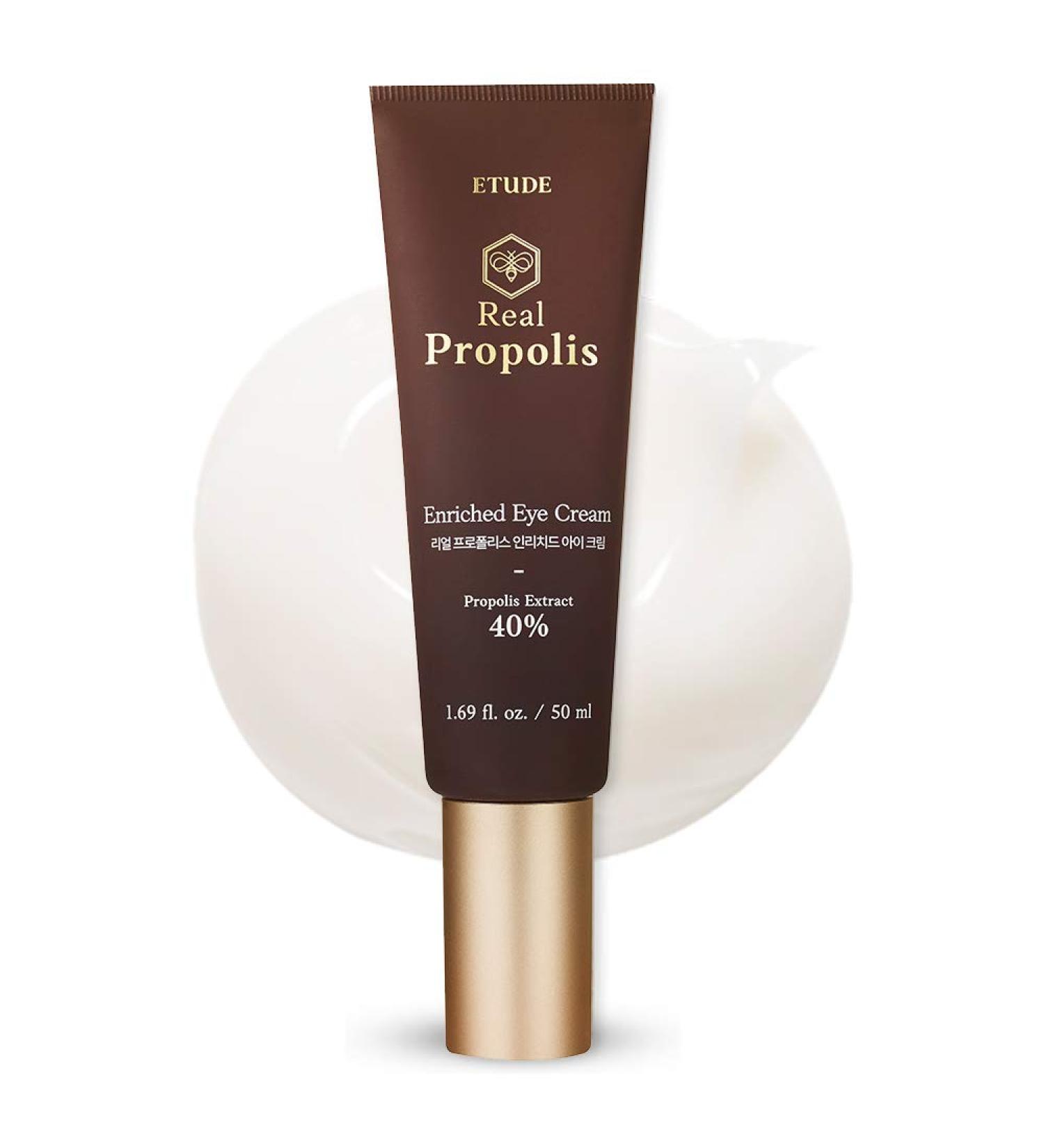 ETUDE HOUSE Real Propolis Enriched Eye Cream 50ml | Moisturizing Facial Night Cream for Women | Korean Cosmetics - Buy Online on GoSupps.com