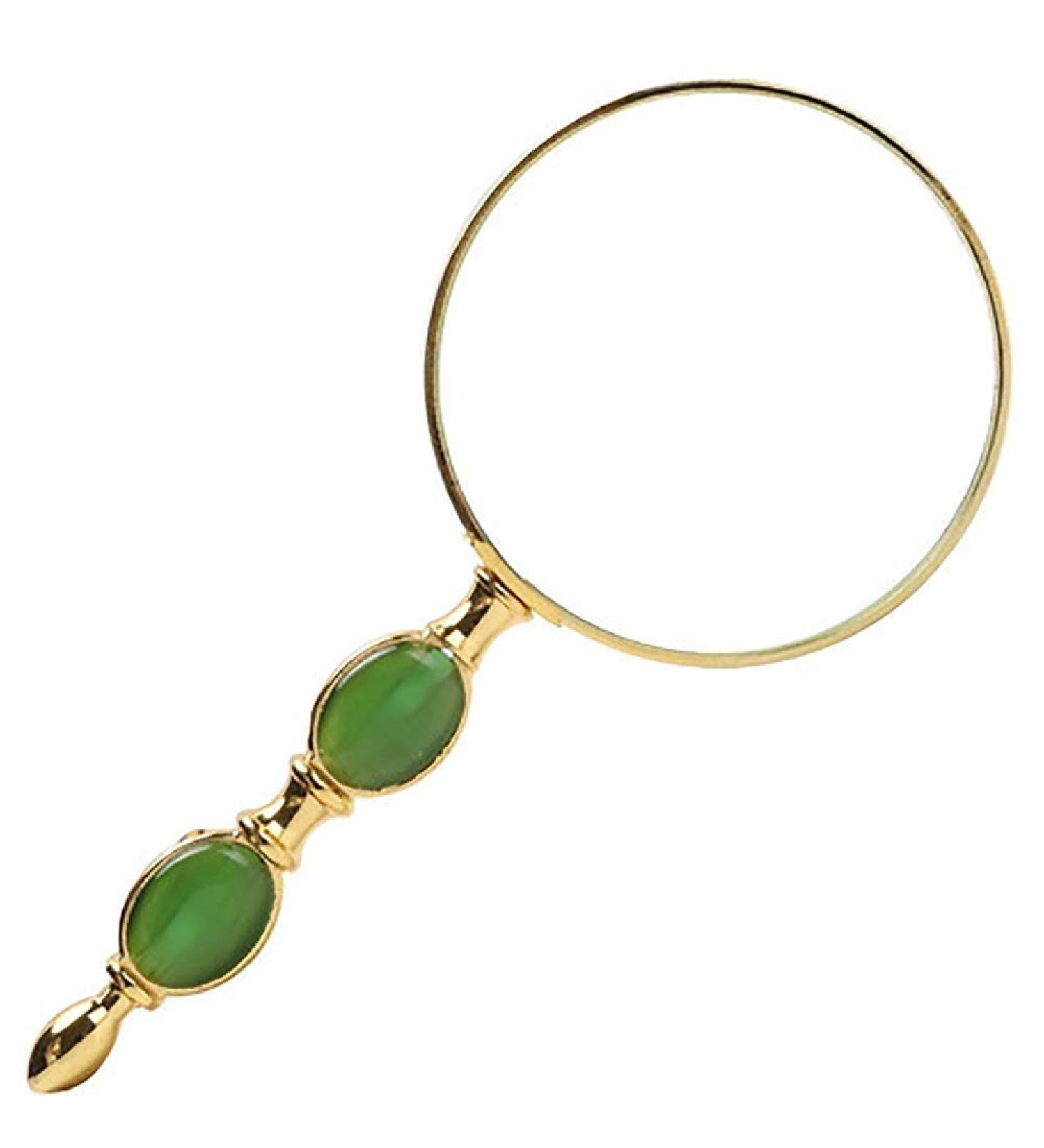 Glass Glass - HD Magnifier Imitation Jade Handheld Loupe Reading Book Optical Glass Enlarged Mirror - Magnification: 20 Times Enlarged Mirror Magnifier for Reading Made in China - Buy Online on GoSupps.com