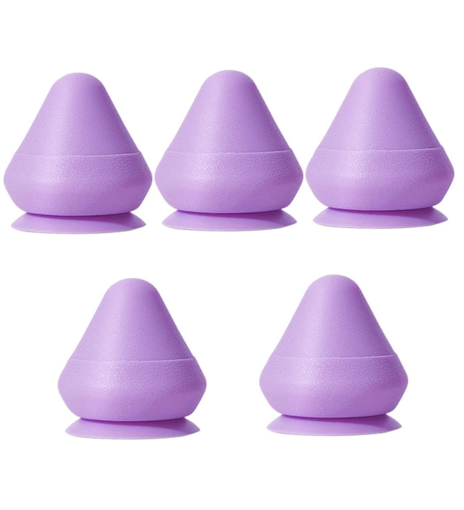 Frcolor 5-Piece Massage Ball Suction Cups | Body Massage Devices for Feet Back & Neck | Muscle Relief Tools | Purple 7.5x7cm - Buy Online on GoSupps.com
