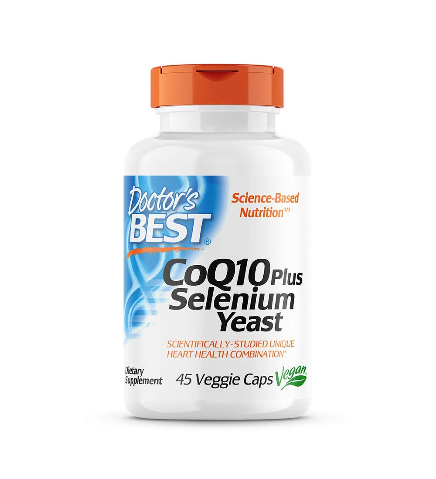 Doctor's Best CoQ10 Plus Selenium Yeast â€“ Heart Health Formula, 45 Count - Buy Online on GoSupps.com