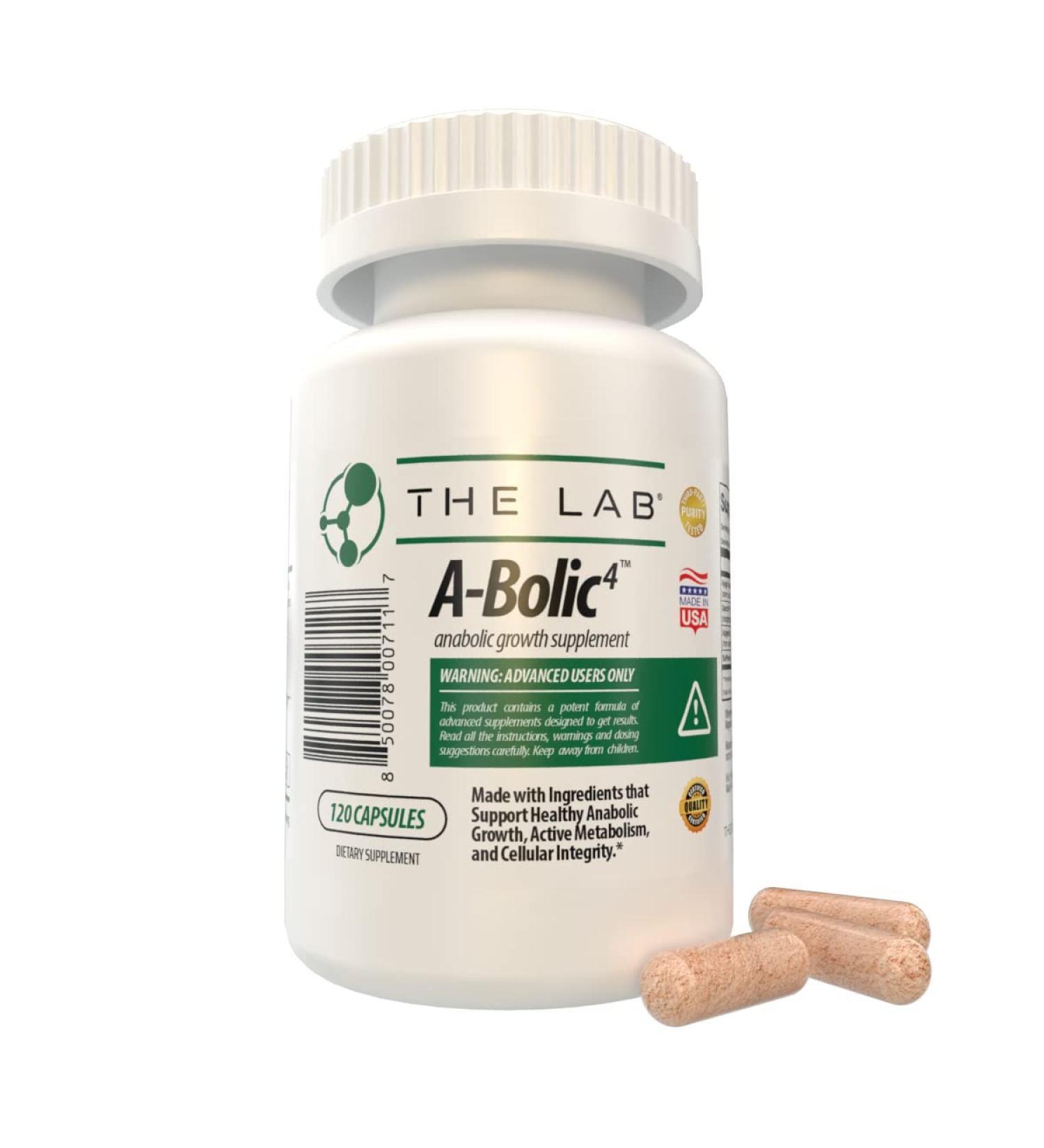 A-Bolic4 Advanced Anabolic Boost Supplement | Turkesterone, Apigenin, Quercefit Quercetin | 120 Capsules - Buy Online on GoSupps.com