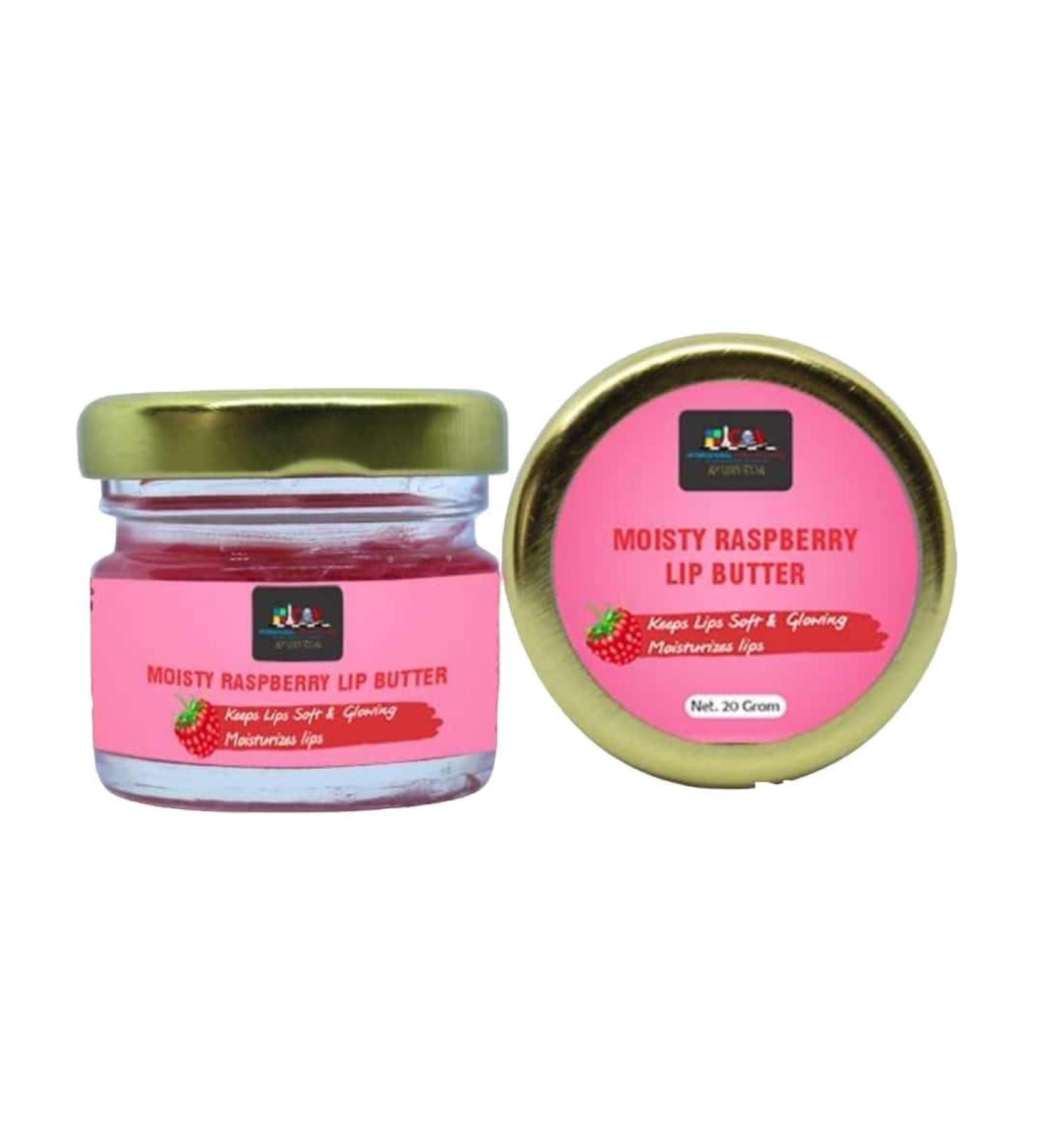 MOISTY Raspberry Lip Butter Keeps Lips Soft and Glowing 20 Gm