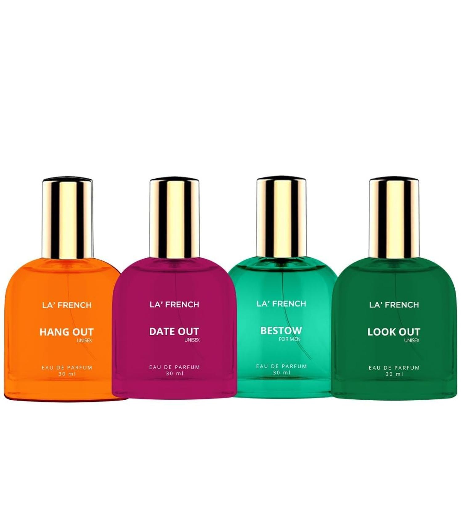 Perfume For Unisex 30 Ml X 4 120Ml | Hang Out Date Oud Look Out Bestow|Long Lasting|Spicy Citrus & Musky Fragrance Notes|Eau De Parfum|Higher Perfume Concentration- Unisex Adult Liquid - Buy Online on GoSupps.com