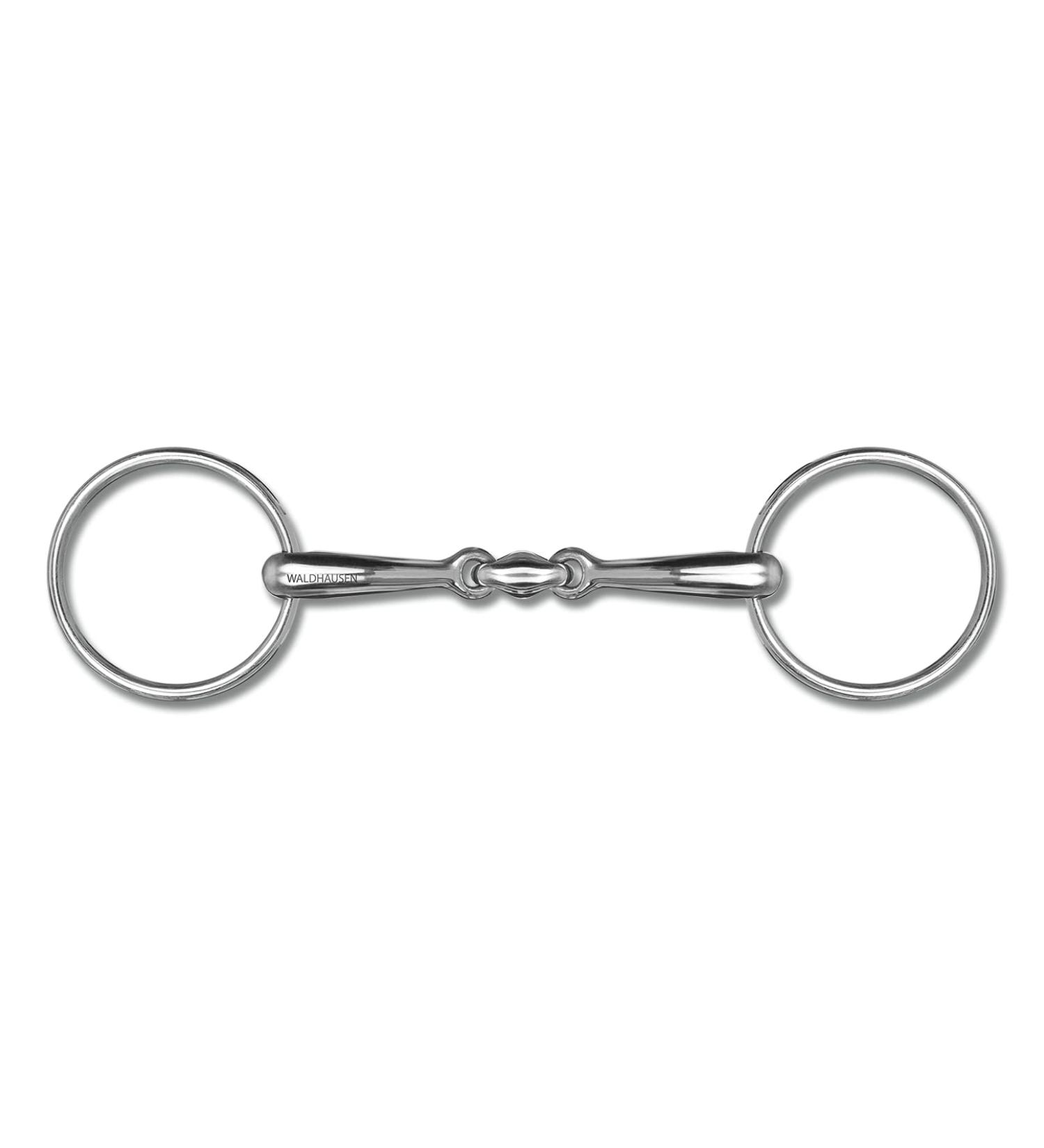 WALDHAUSEN loose ring snaffle double broken solid 18 mm width 15.5 cm