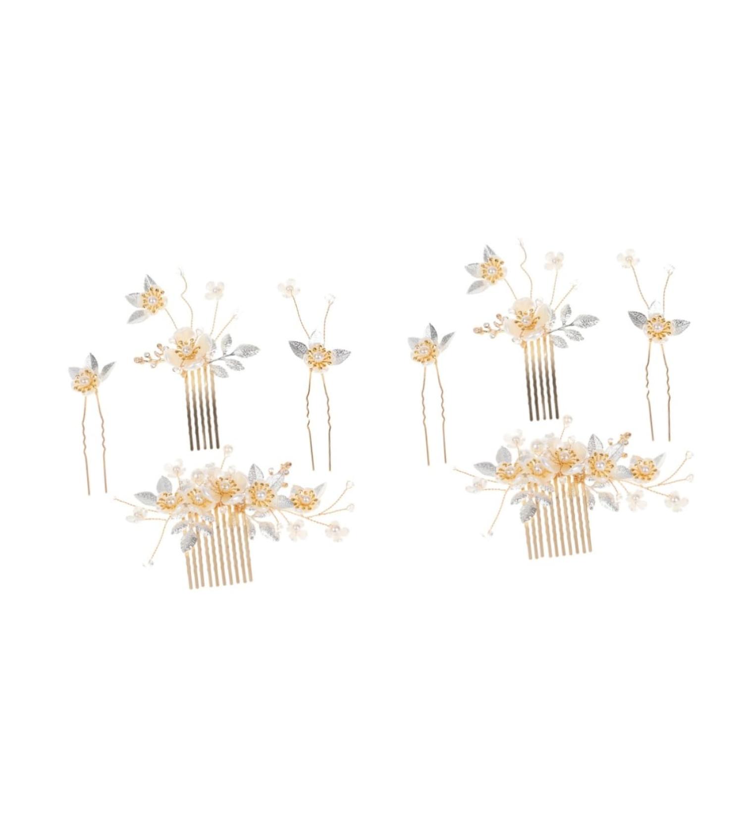 minkissy 4 Sets Hair Accessories Rhinestone Wedding Hair Bride Hair Comb Wedding Bride Bridal Flower Headpiece Decorative Hair Comb Flower Headdress Rhinestones Bridesmaid Zinc Alloy - Buy Online on GoSupps.com
