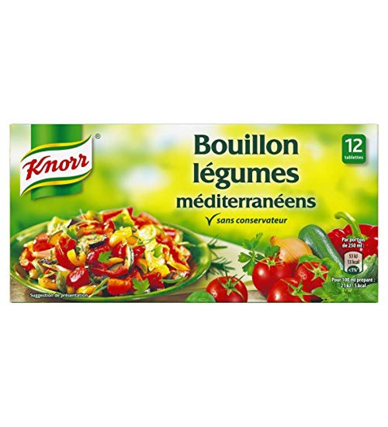 KNORR - Mediterranean Vegetable Broth 132G - Pack of 4 - Buy Online on GoSupps.com