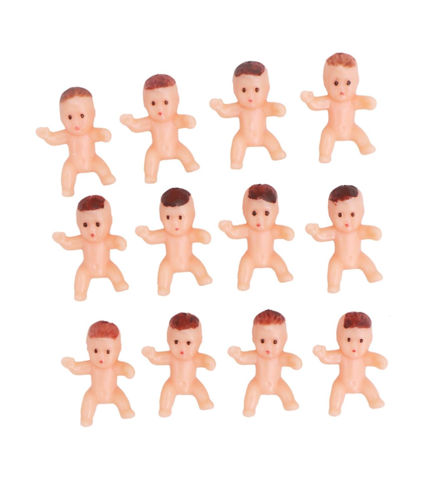 Ciieeo 100pcs Shower Decorations Mini Babies - Tiny Doll Props for Shower Games & Ornaments | Perfect Miniature Decor - Buy Online on GoSupps.com