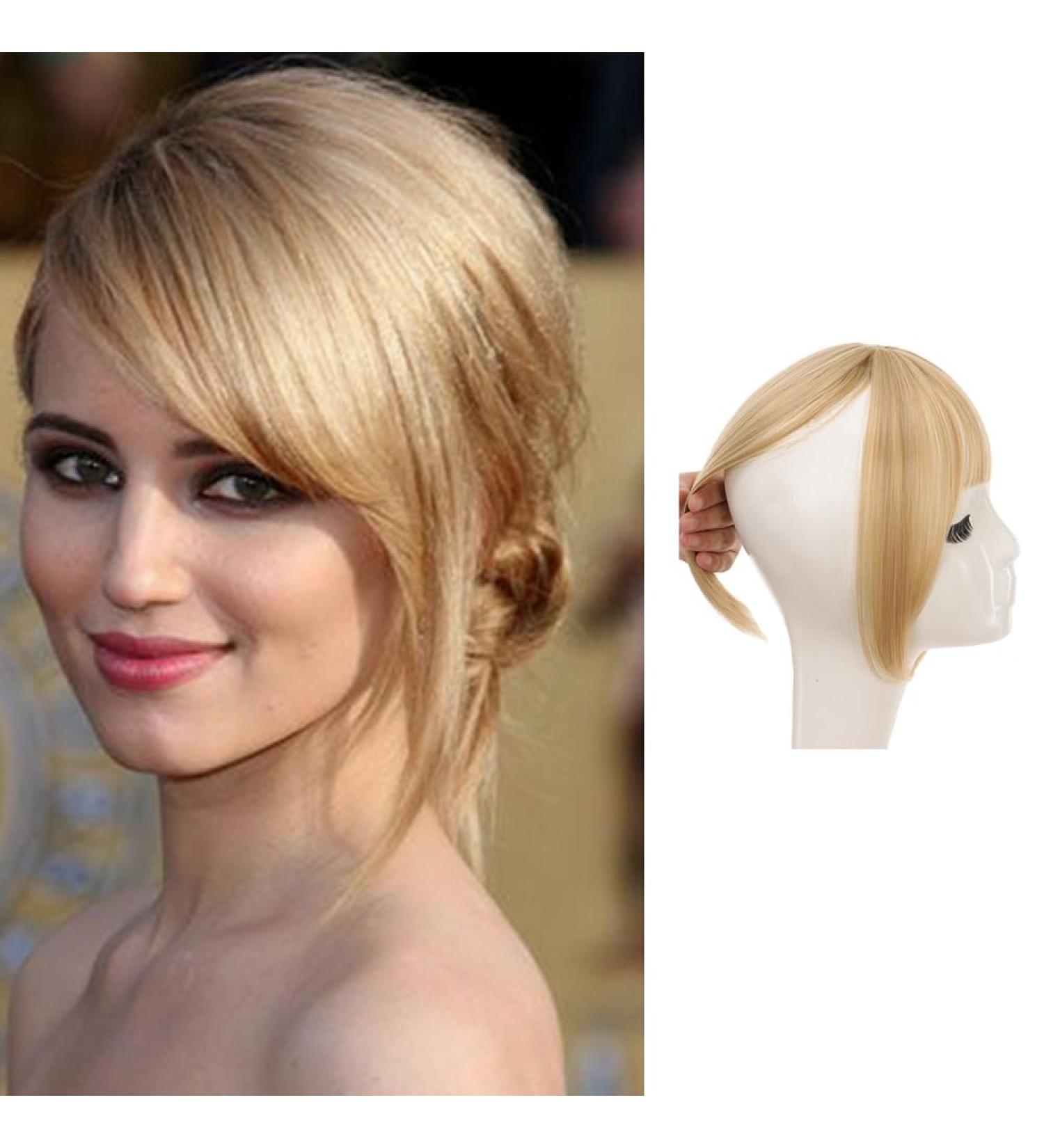 Stylish Clip-In Pony Hair Parts - Natural Synthetic Bangs with Side Fringe (105# Brown) for Effortless Style - Buy Online on GoSupps.com