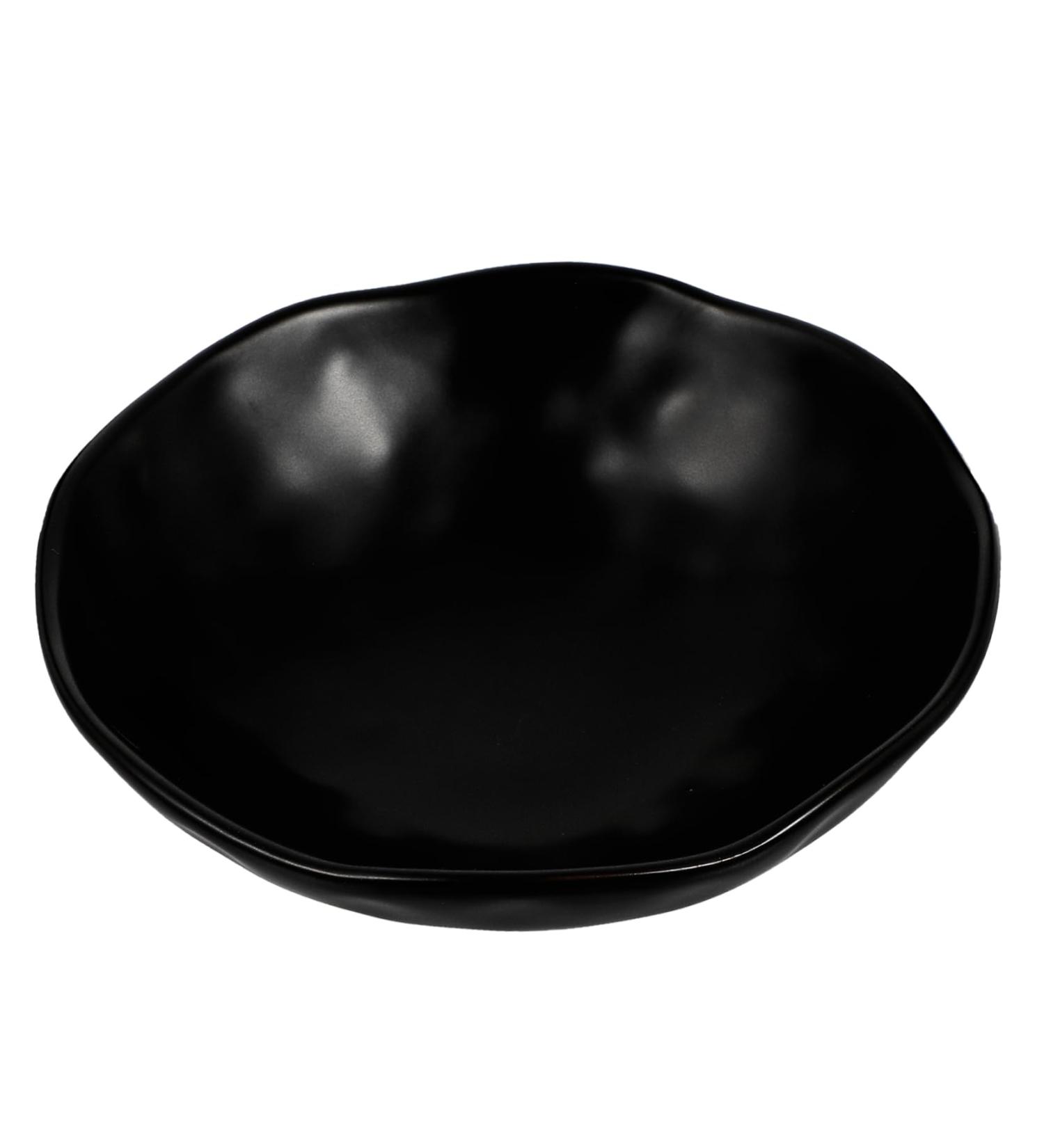 Alipis 1pc Ceramic Soup Bowl Salad Bowl Nesting Bowls White Decor Kitchen Gadget Kitchen Tool Ceramics Black 20X20CM - Buy Online on GoSupps.com