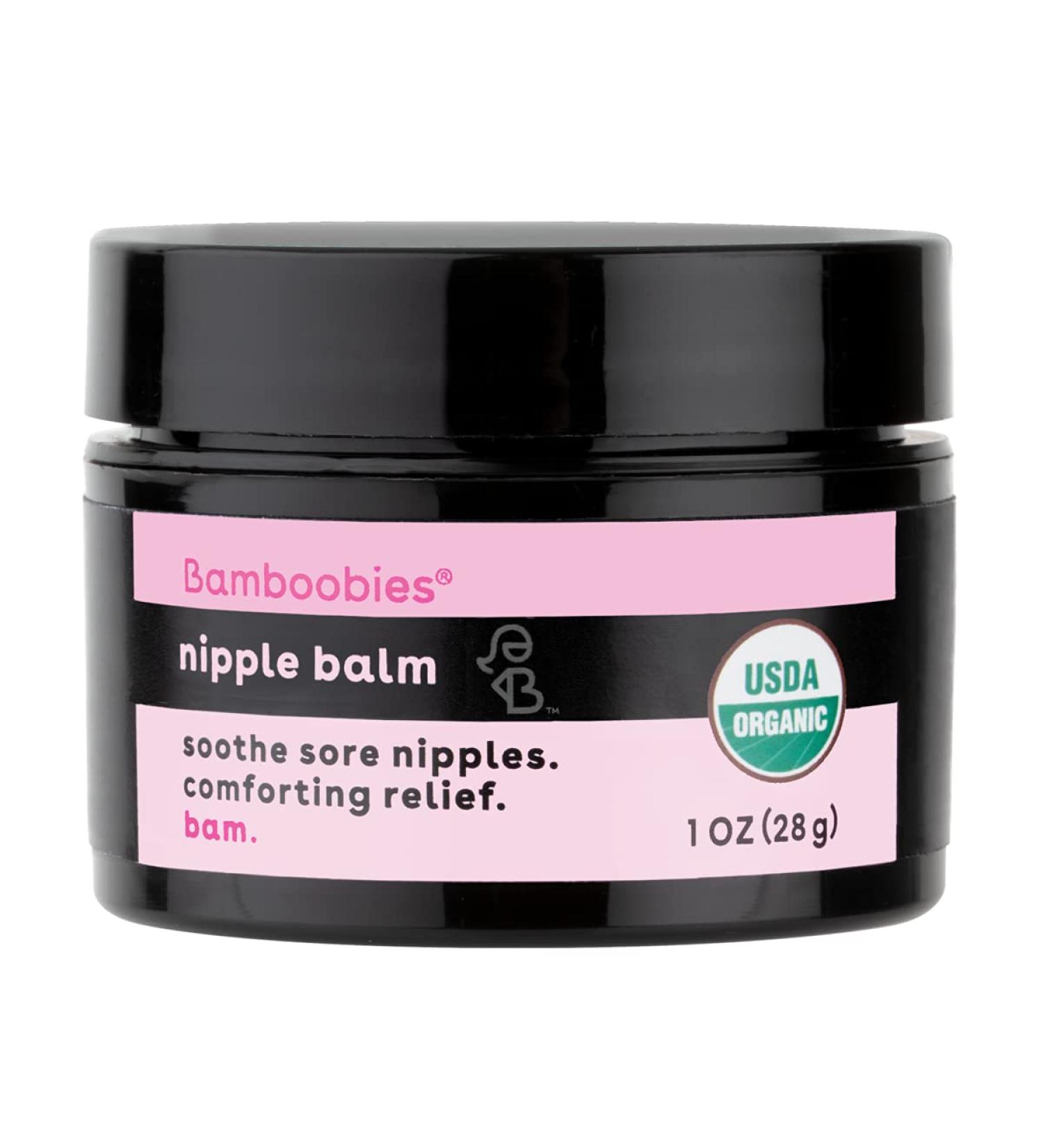 Bamboobies Organic Nursing Balm 1 oz - Lanolin-Free Nipple Cream (Pack of 1) - Buy Online on GoSupps.com