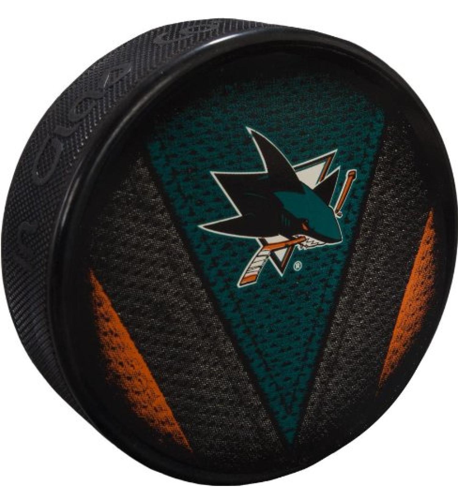 Sher-Wood NHL Stitch Puck One Size San Jose Sharks