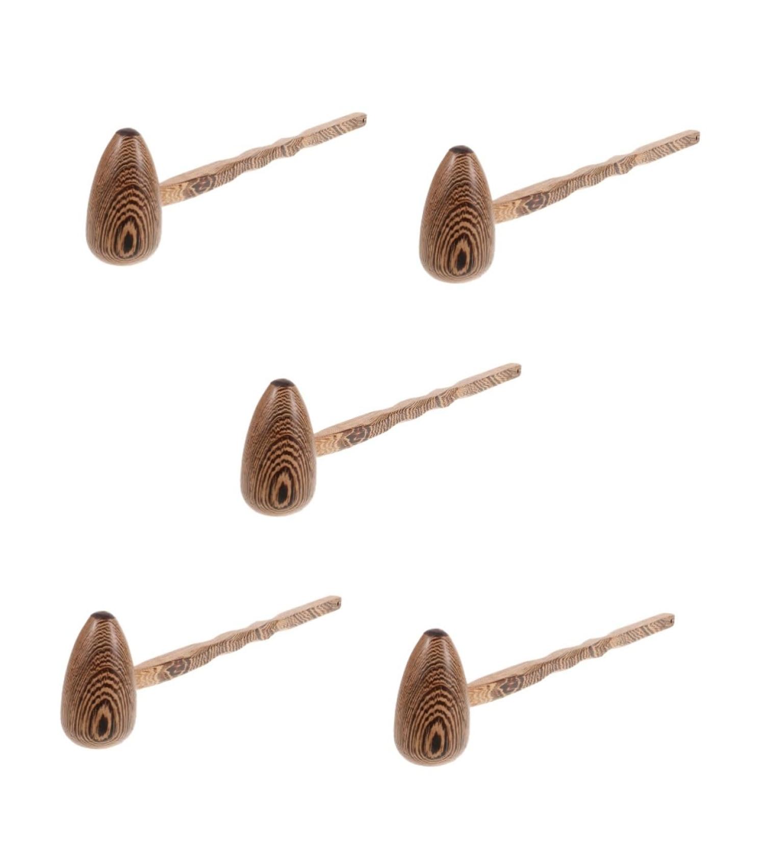 Gleavi 5-Stroke Wooden Massage Hammer Back Massage Device for Trigger Point Therapy 5-Piece Wenge Wood Set 43x8cm - Buy Online on GoSupps.com