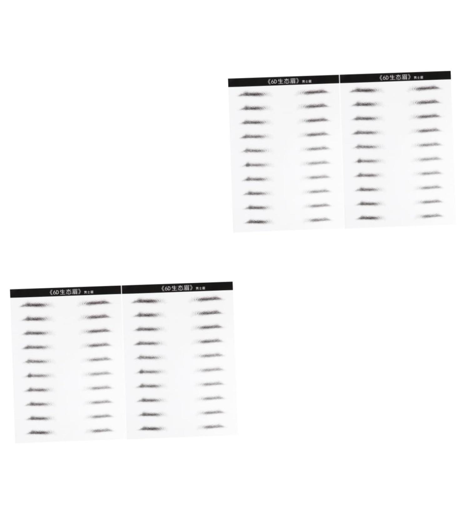 FRCOLOR 4 Sheets Pairs Waterproof Stickers Makeup Stickers Lazy Brow Sticker Tool 4d The Lazy Water-based - Buy Online on GoSupps.com