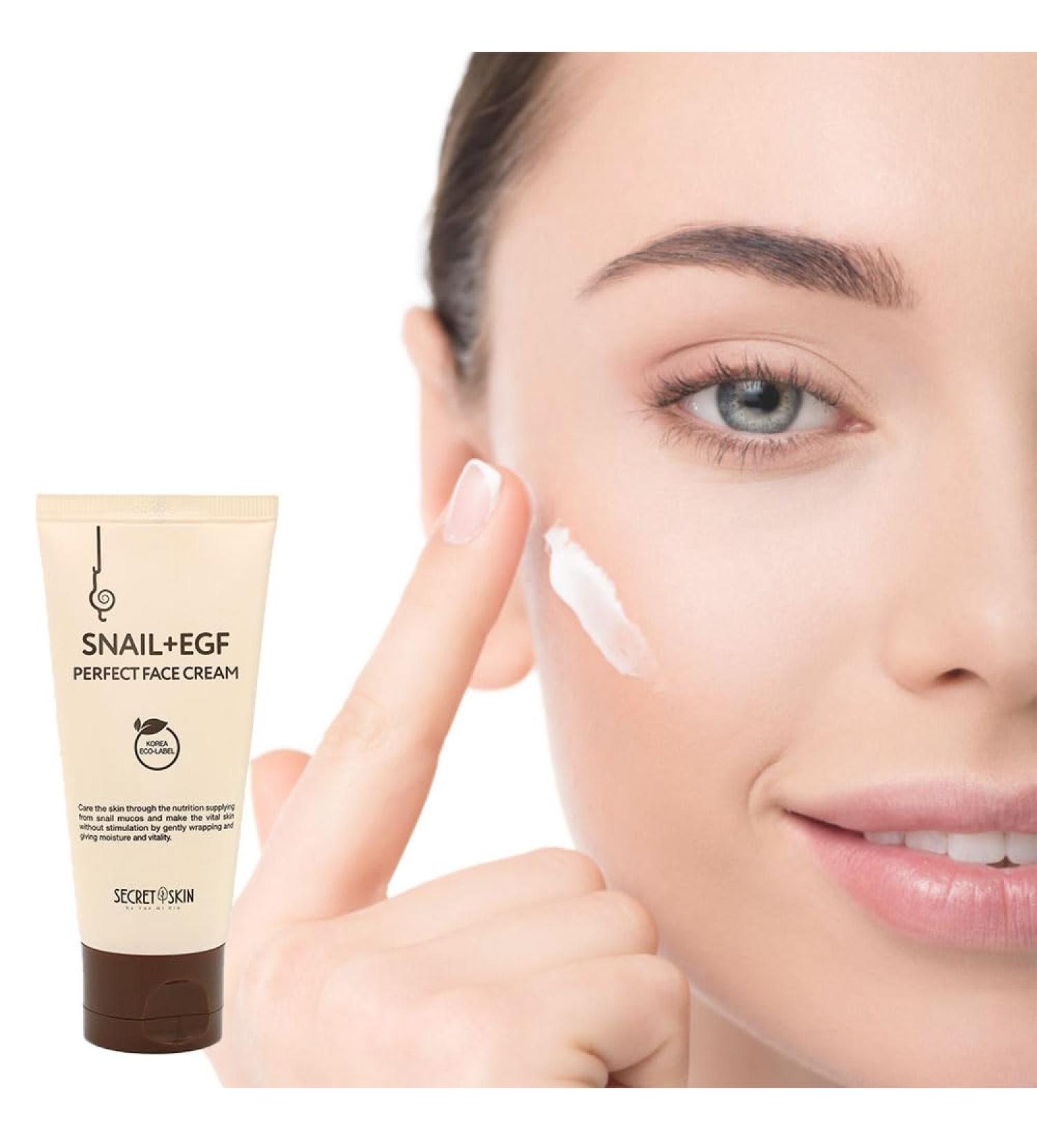 SECRET SKIN Snail + EGF Perfect Cream | Wrinkle Bounce & Firming Korean Skin Care - Fine Line Treatment (#02 Face Cream - Buy Online on GoSupps.com