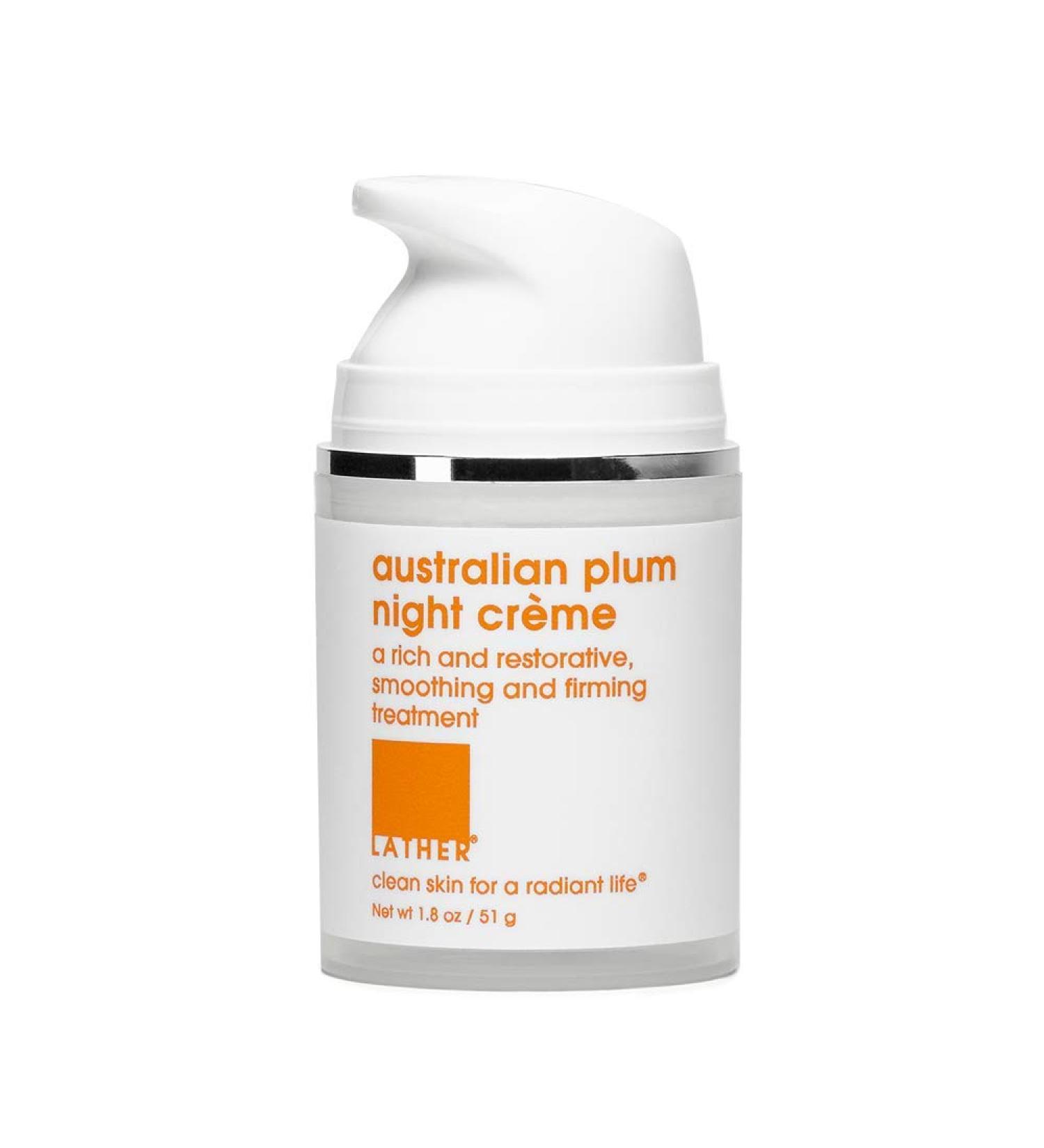 Buy LATHER Australian Plum Night Cr me 1.8oz - Nourishing Night Moisturizer for All Skin Types | Best Price & Fast International Shipping - Buy Online on GoSupps.com