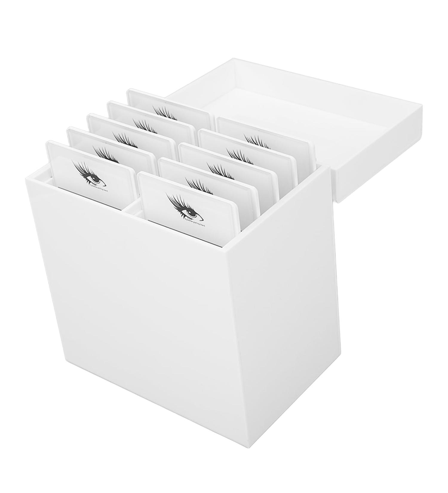 Acrylic Eyelash Storage Box 10 Layers Ultraviolet Light Cleaning False Lash Storage Organizer - Buy Online on GoSupps.com