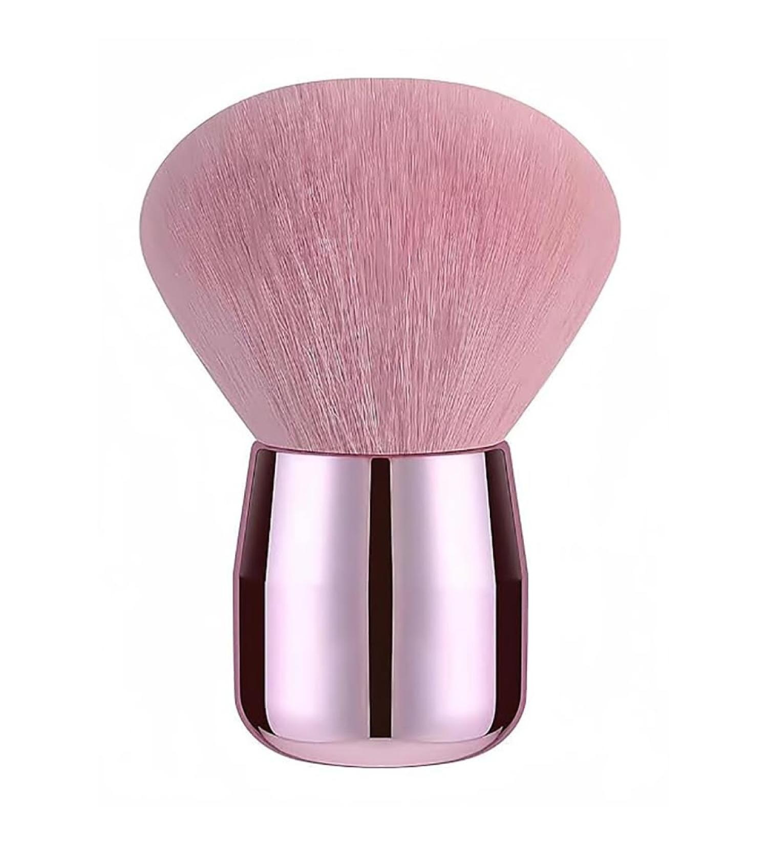 Travel Size Makeup Blush Brushes | Fluffy Kabuki & Foundation Brushes for Loose Powder & Cream Cosmetics - Buy Online on GoSupps.com