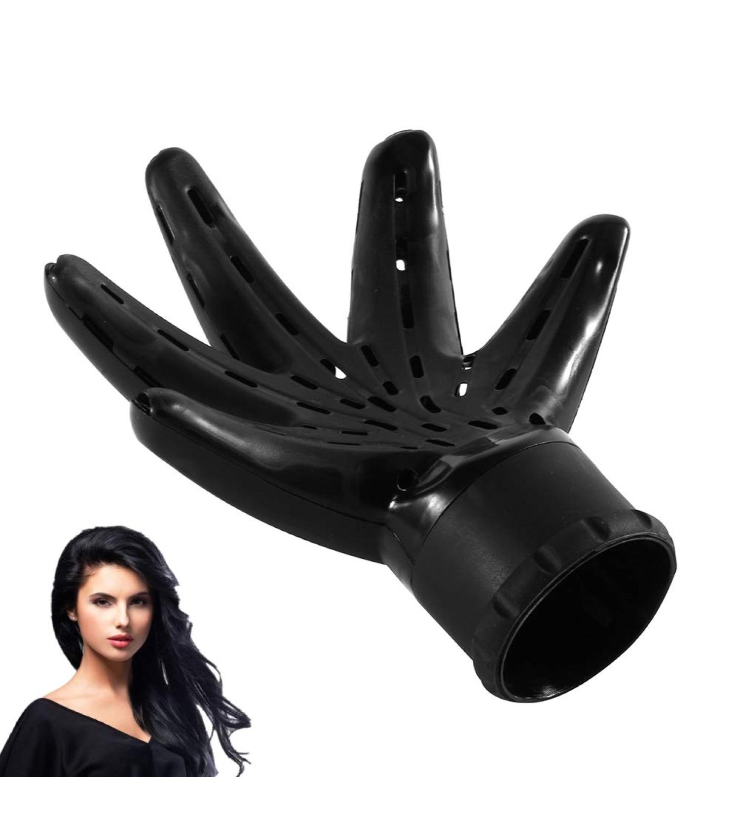 Hand Shape Hair Dryer Diffuser for Curly and Wavy Hair - Fits Inner Diameter 4.5-6cm Round Mouth - Suitable for All Hair Types - Buy Online on GoSupps.com