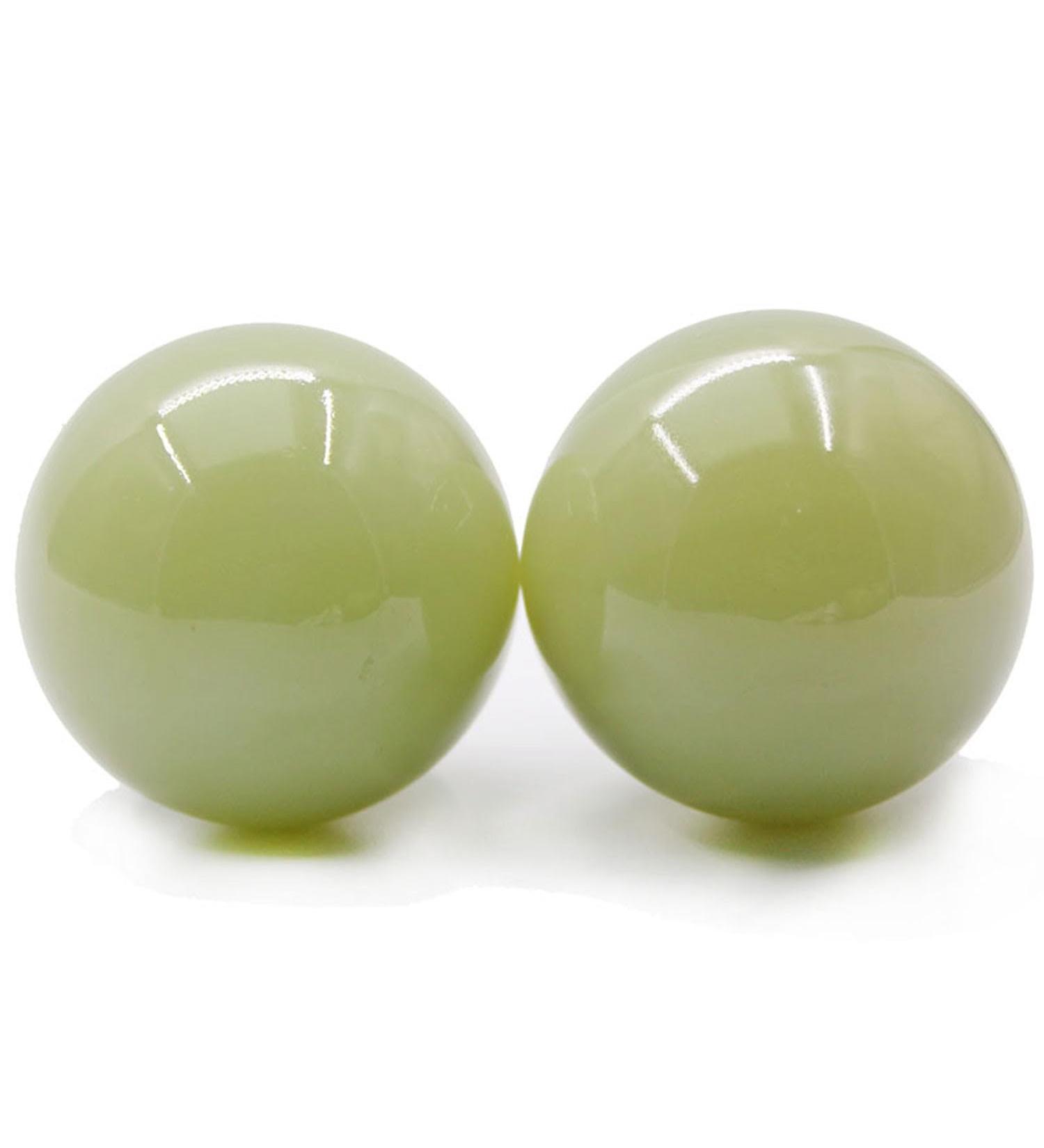 Unbit Baoding Balls - Green Stress Balls for Adults | Marble Chinese Health & Massage Exercise | Stress Relief & Hand Exercise - Buy Online on GoSupps.com