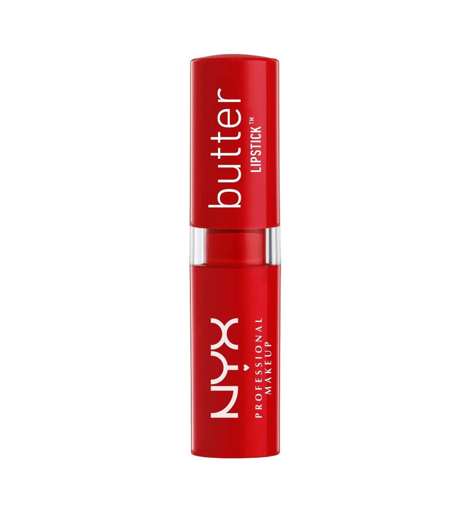 NYX Cosmetics Butter Lipstick Big Cherry BLS19 - Vibrant Red Lip Color - Buy Online on GoSupps.com