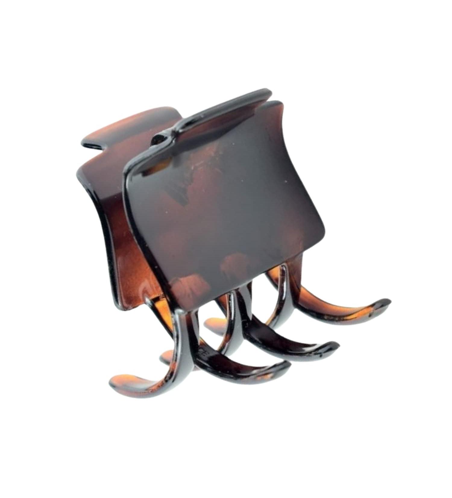 Parcelona French Square Tortoise Cellulose Acetate Hair Claw Clip - 1 3/4 inch - Buy Online on GoSupps.com