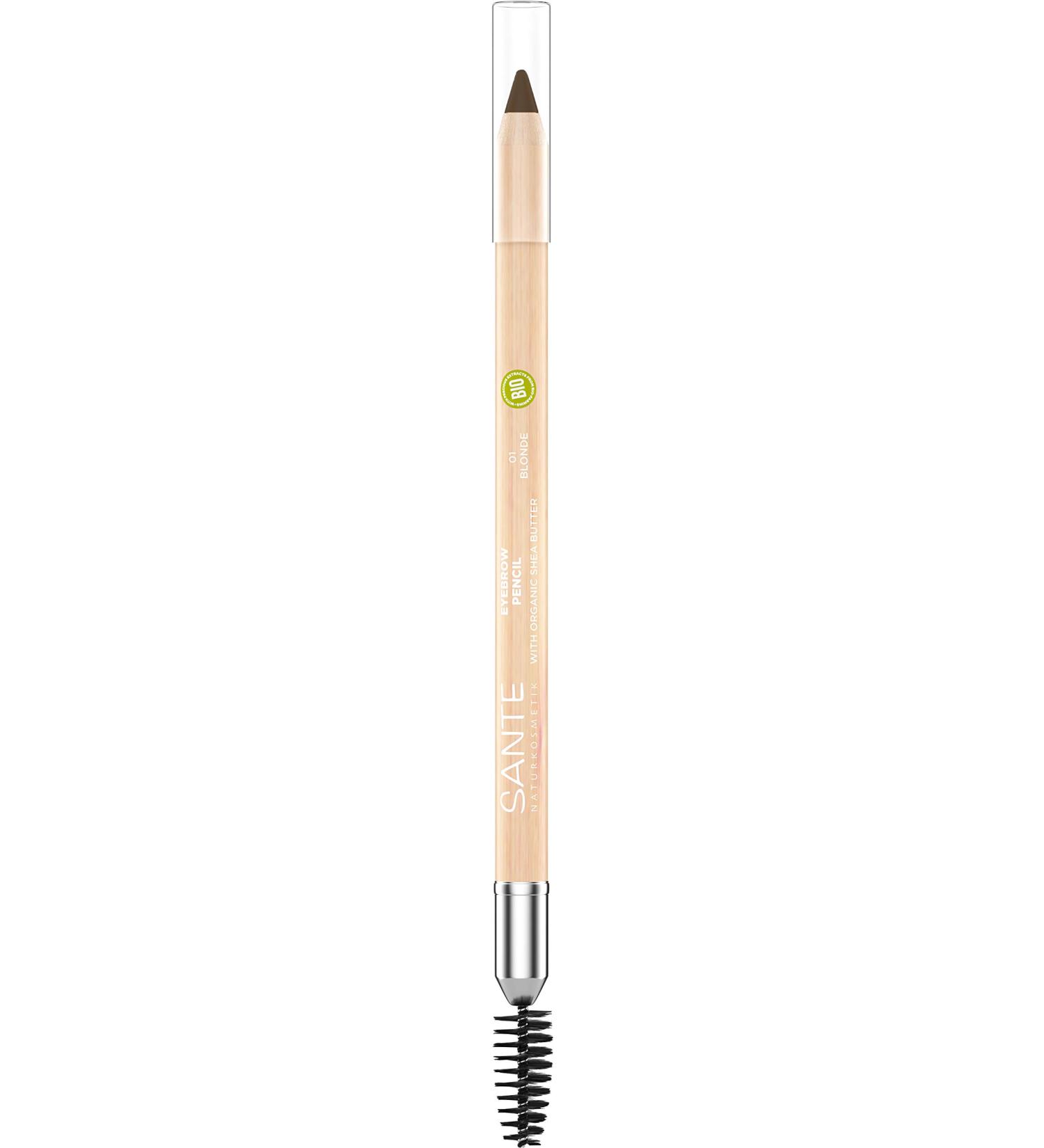 Sante Naturkosmetik Eyebrow 02 Brown - Eyebrow Pencil - To Fill In Eyebrows - With Eyebrow Brush - Natural Makeup - Vegan - 1.14 g - Buy Online on GoSupps.com