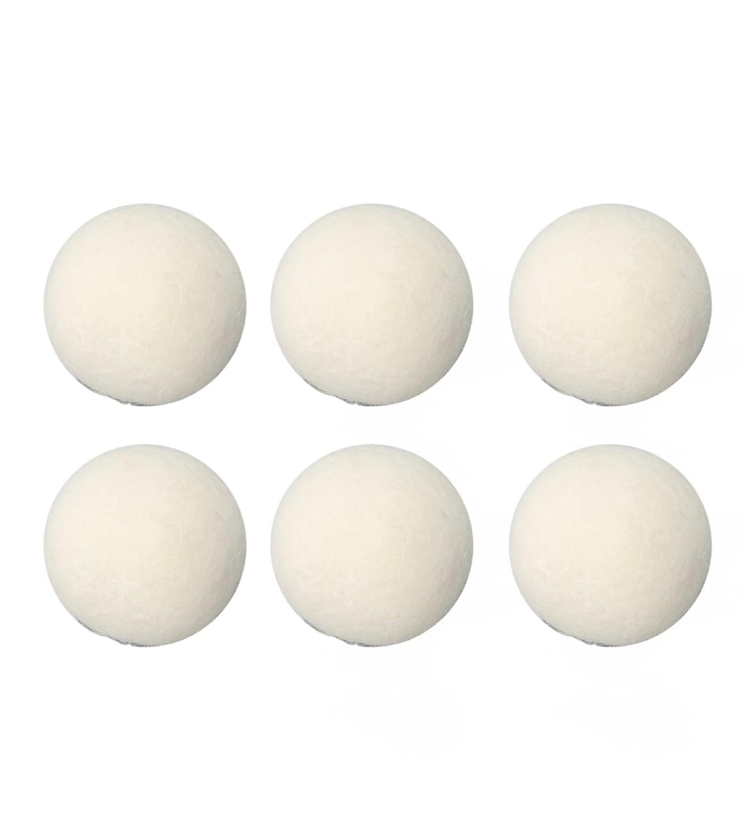 Dekaim 6pcs Wool Drying Balls Reusable Static Reduction Time Saving Skin Friendly Softener Ball for Clothes(3CM) - Buy Online on GoSupps.com