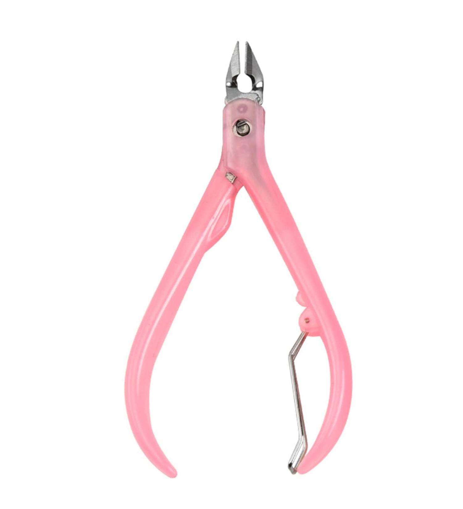 cdar Dead Skin Remover Sturdy Portable Metal Stainless Steel Nail Clipper Compatible with Makeup Pink